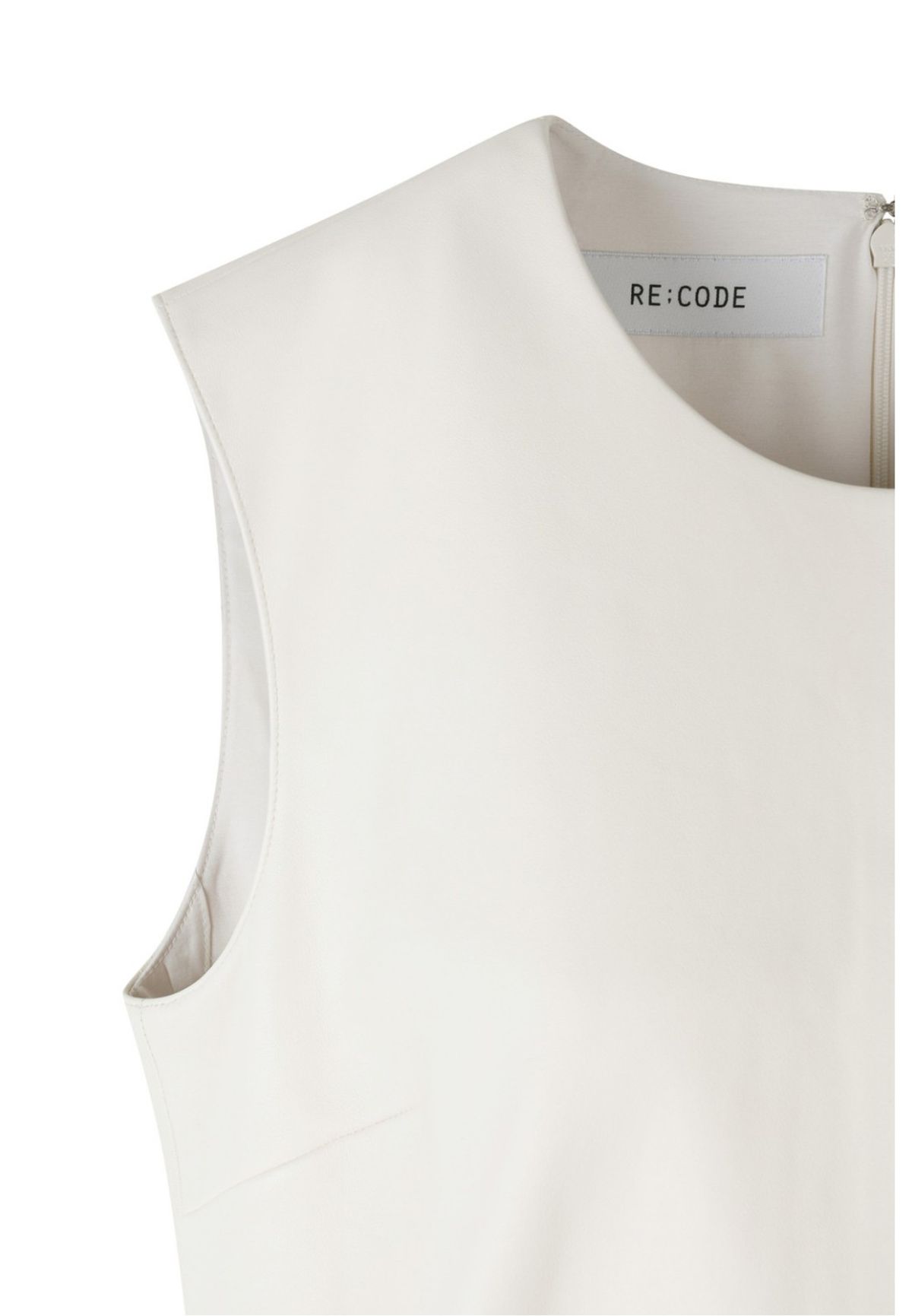 래코드(RECODE) Two Wings Leather Dress_R0DAS23005IVX