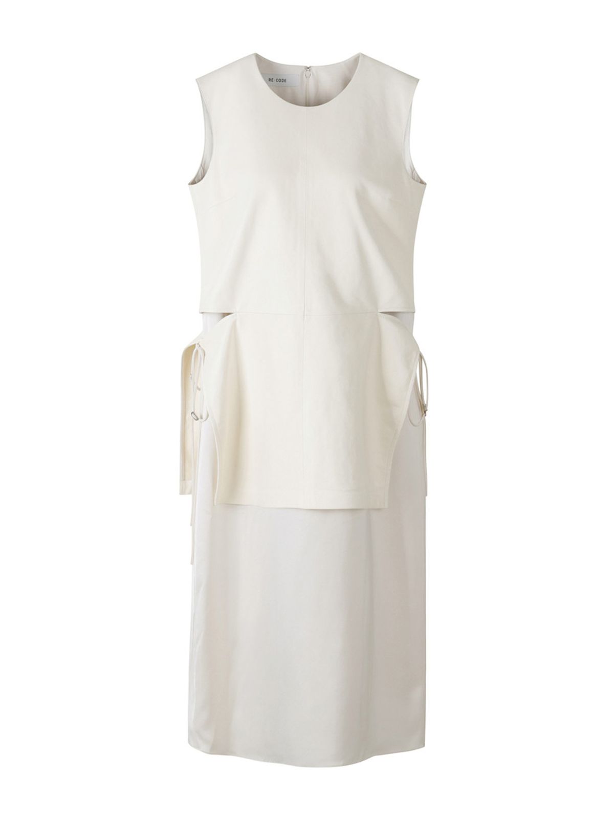 래코드(RECODE) Two Wings Leather Dress_R0DAS23005IVX