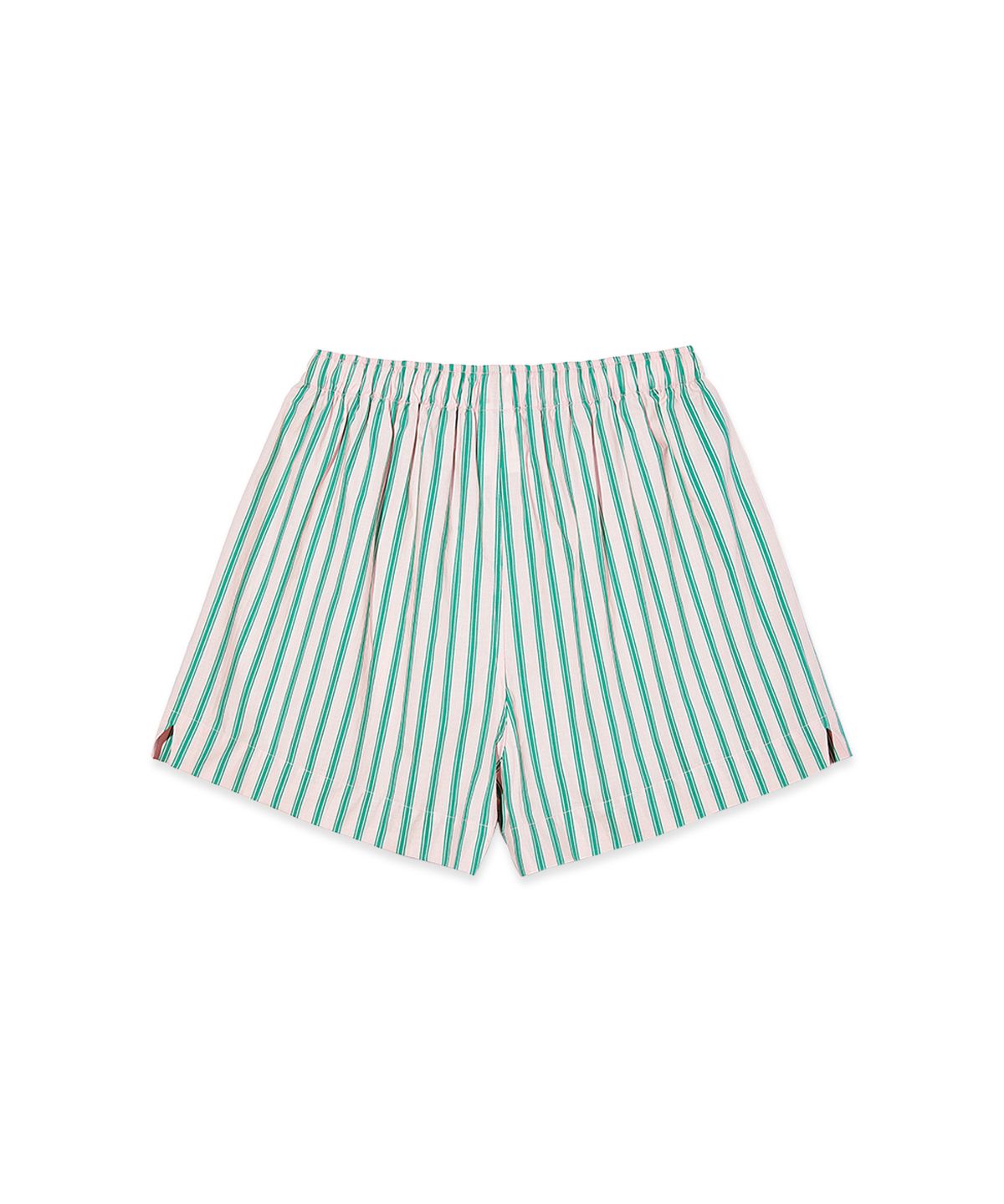 스내피커들(SNAPPY CUDDLE) Chilling Stripe Shorts (Green)