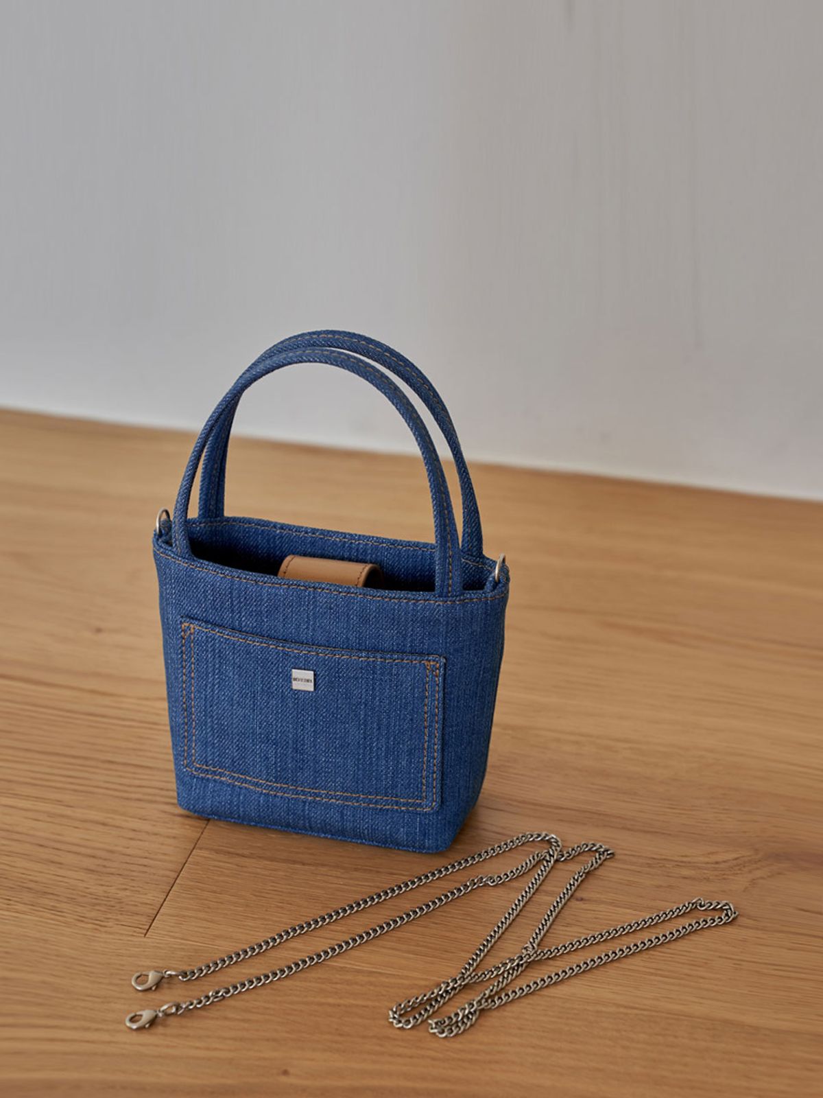 드메리엘(DEMERIEL) Bonnie Canvas Bag Small_Denim