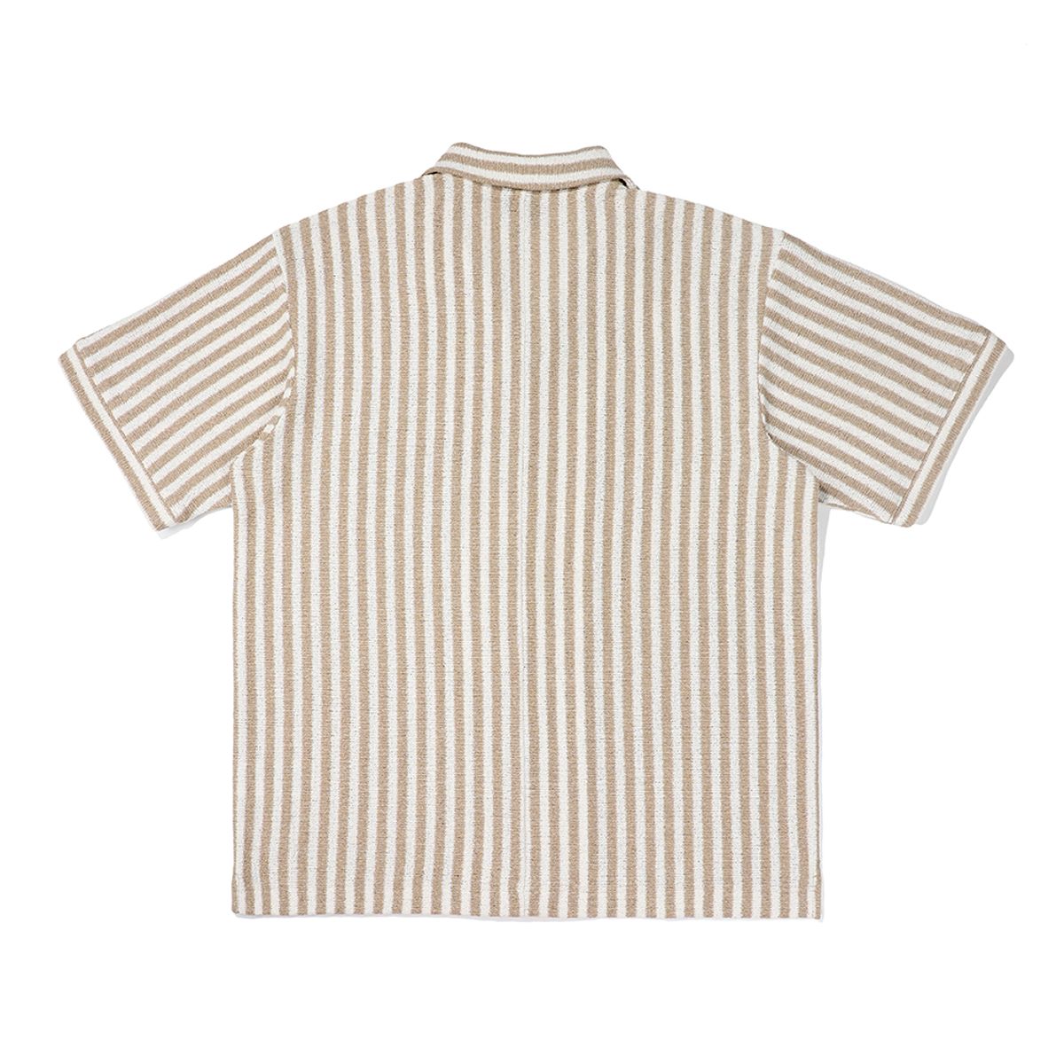 말본 골프(MALBON GOLF) 스트라이프 스웨터 버튼업 BEIGE (MAN)