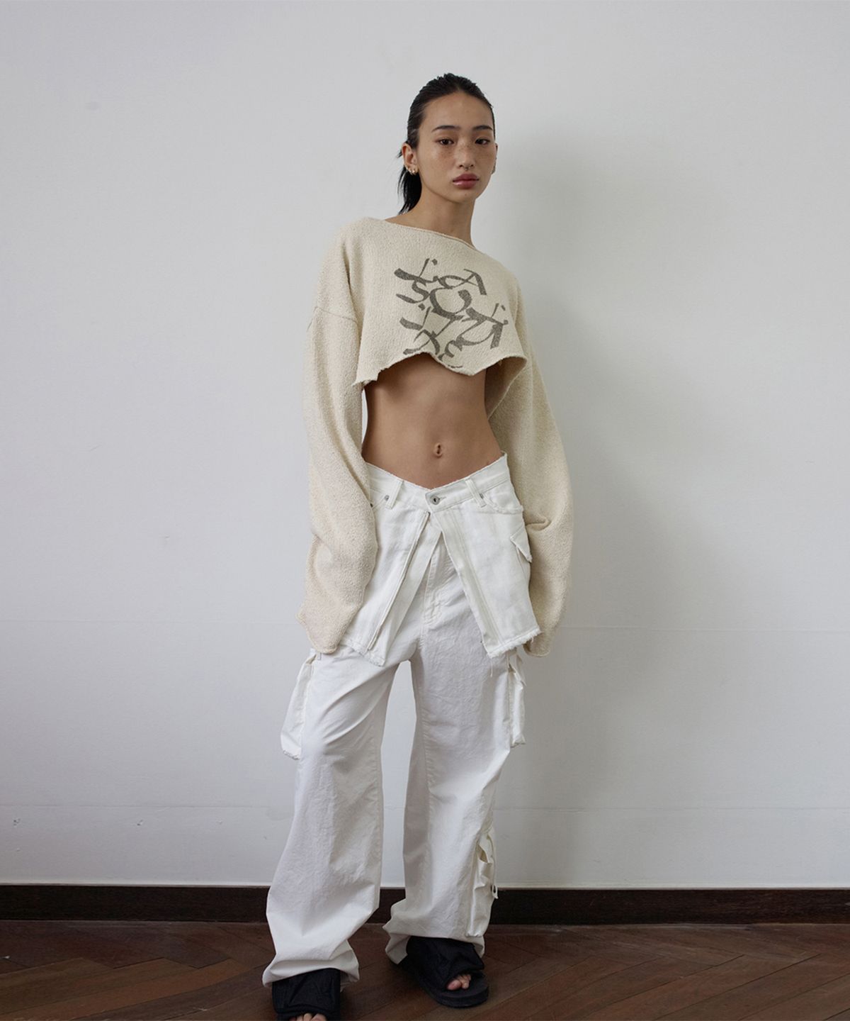 에스이오(s/e/o) WASHED CARGO PANTS IVORY