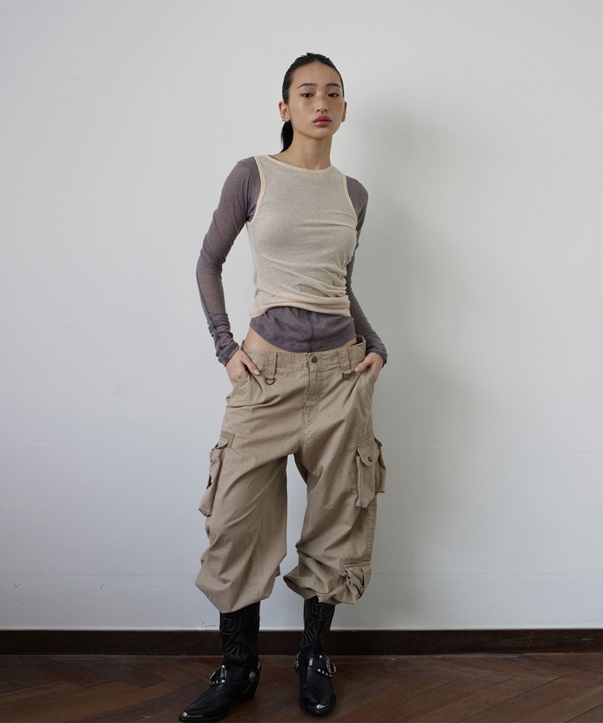 에스이오(s/e/o) WASHED CARGO PANTS BEIGE