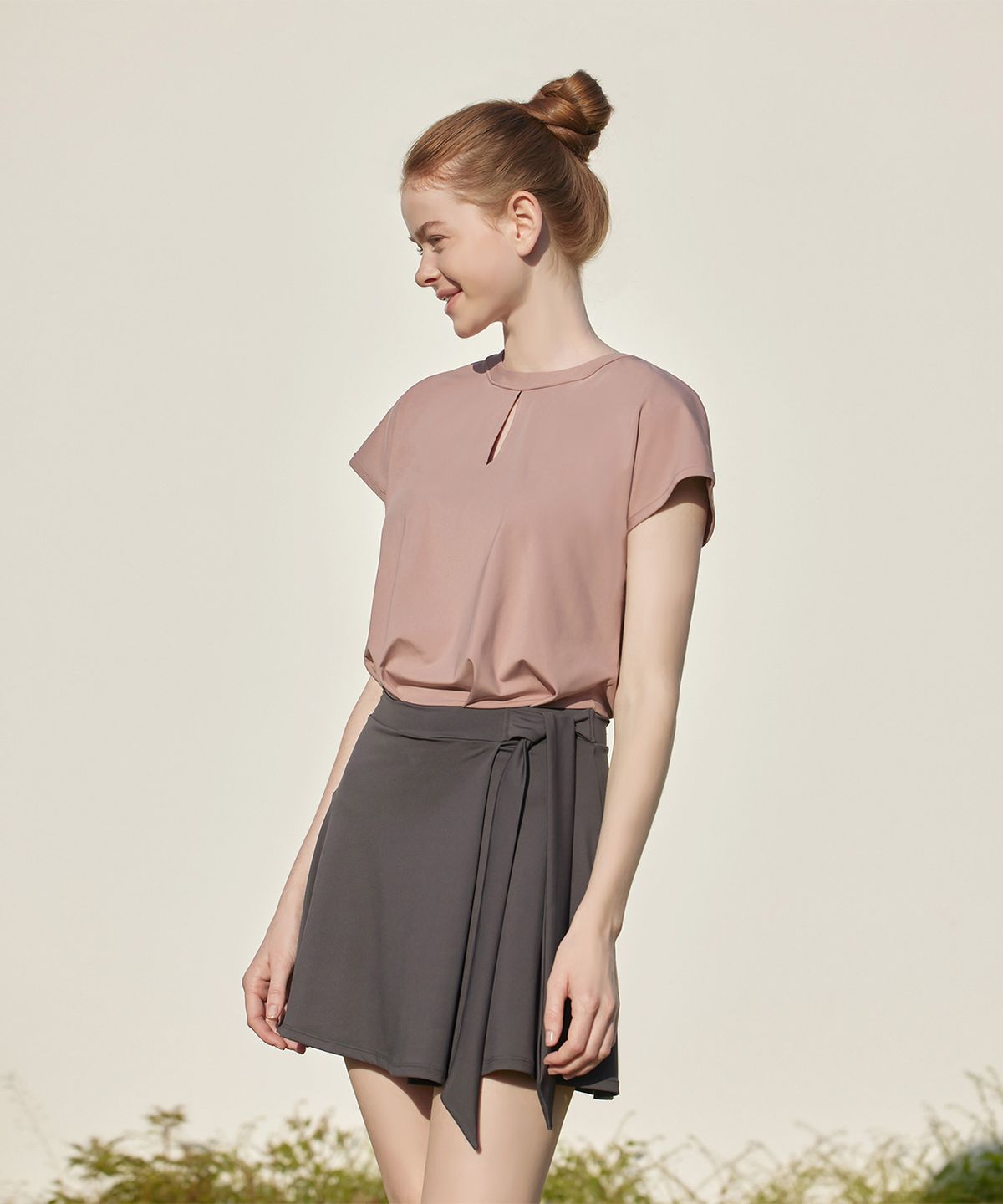 벨로디네라(VALLO DE NERA) Lily Swimdress Indi Pink& Charcoal