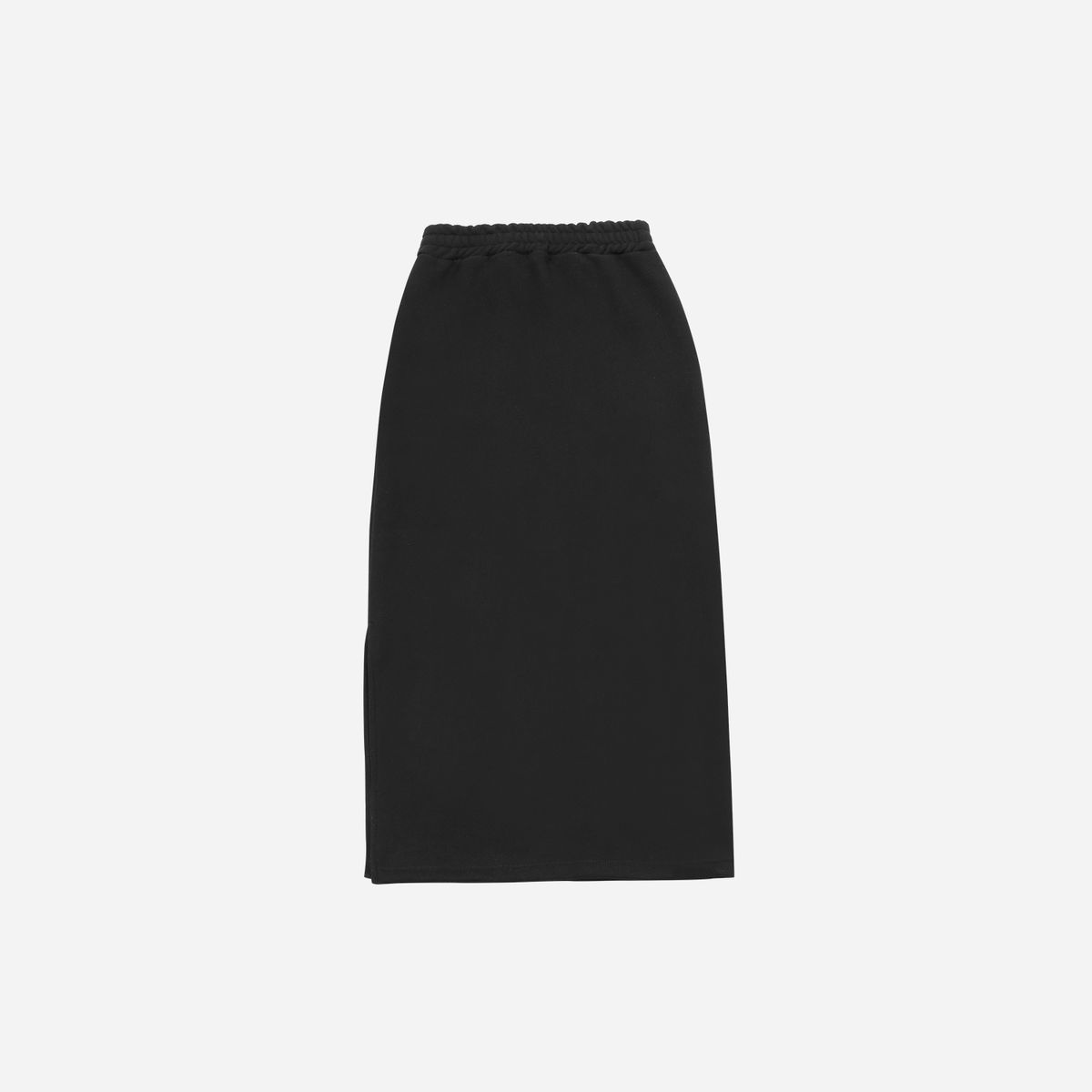 솔트앤초콜릿(SALT AND CHOCOLATE) SAC 스웨트 롱스커트 블랙 4W232Y004