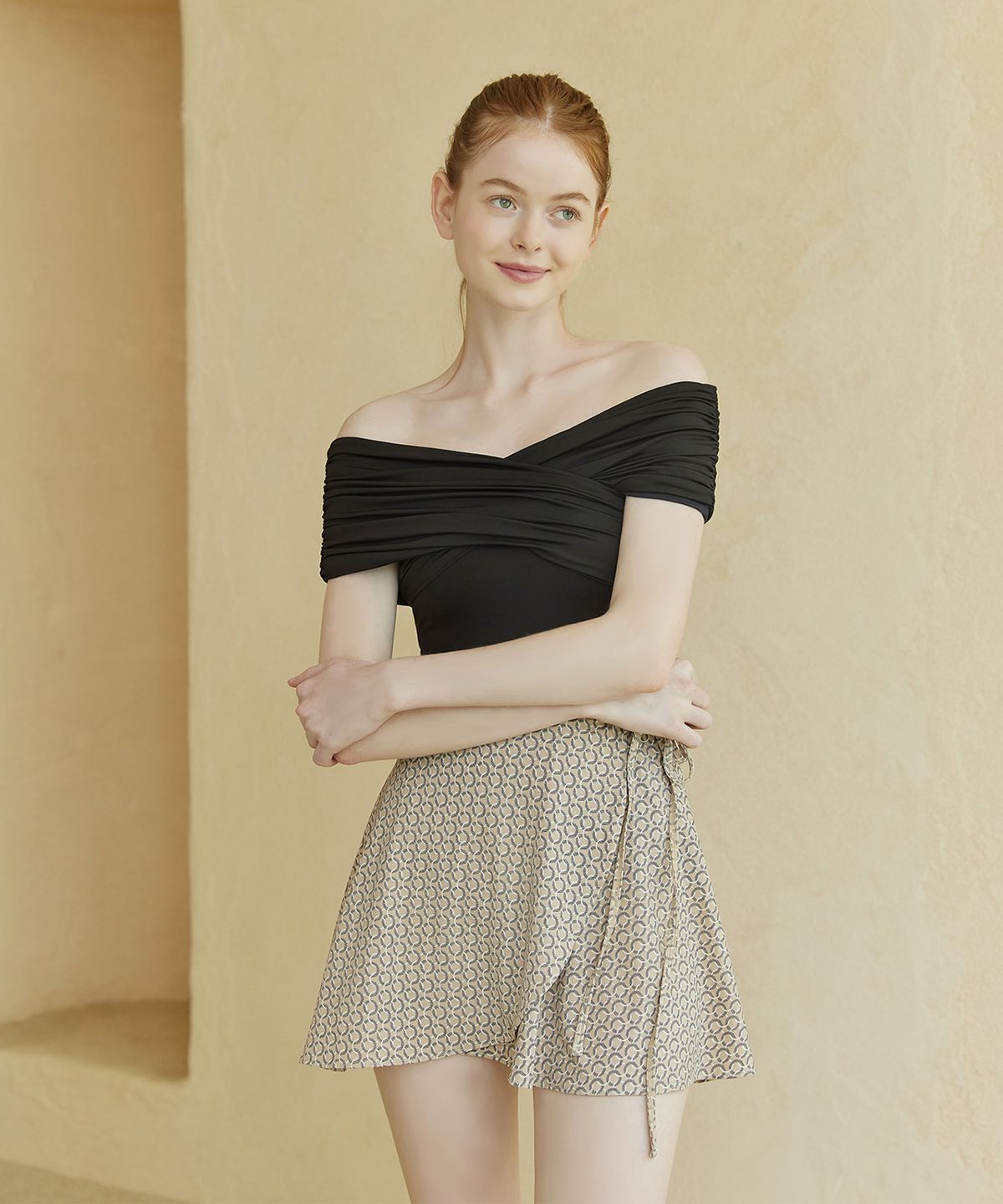 벨로디네라(VALLO DE NERA) Daisy swim skirts Beige