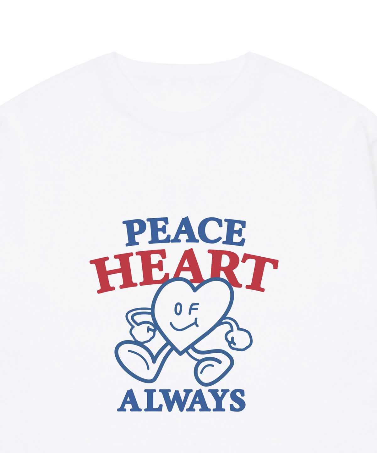 그레이버(GRAVER) [UNISEX]PEACE HEART 코믹스 반팔티_화이트
