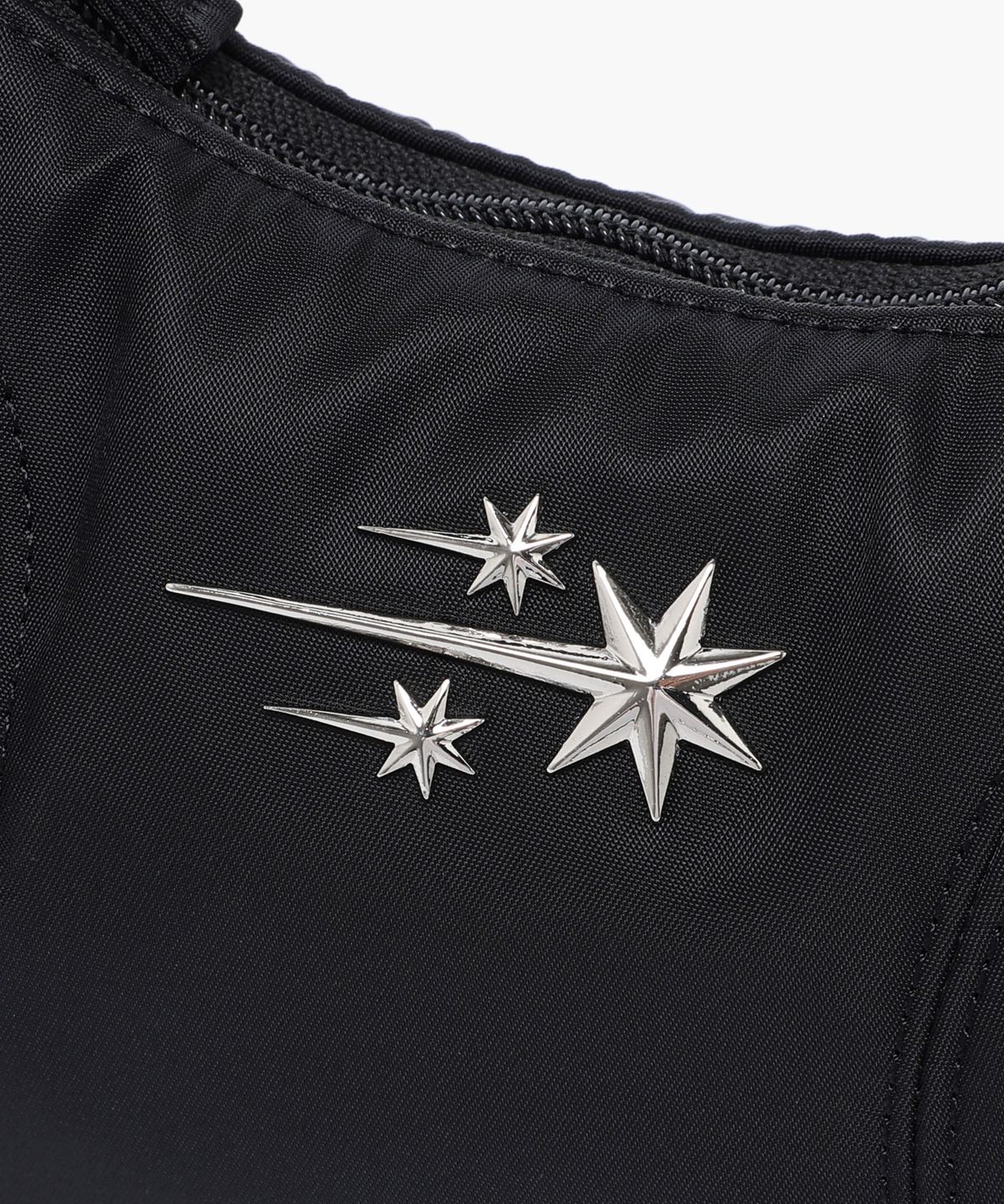 나이스고스트클럽(NICEGHOSTCLUB) 3STAR LOGO HOBO BAG_BLACK(NG2DMUAB45A)