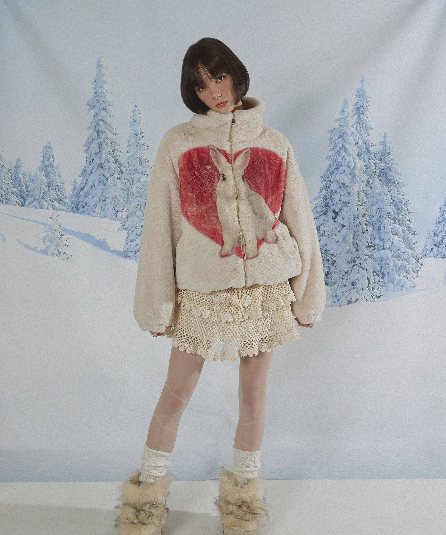入手困難 L FR2 Eco Rabbit Fur Blouson Lサイズ（FR2港（MINATO