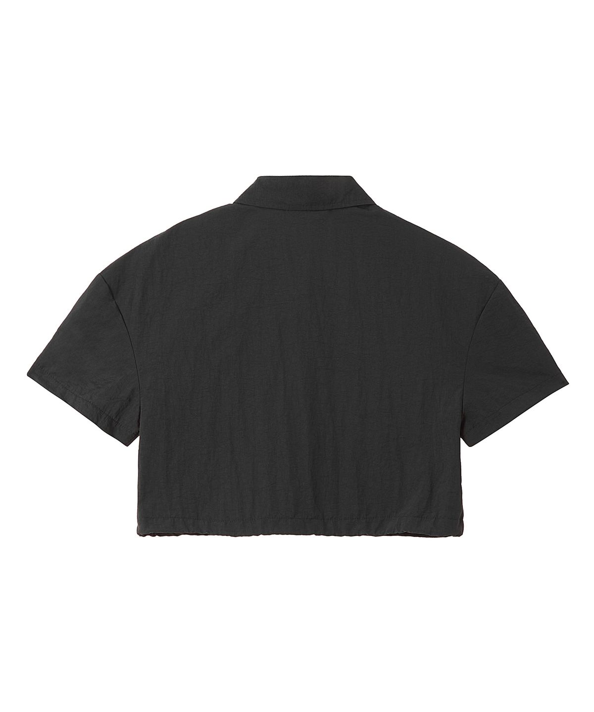 캔버스(CNVS) 스머프 나일론 스트링 크롭 반팔 셔츠_(2 colors)