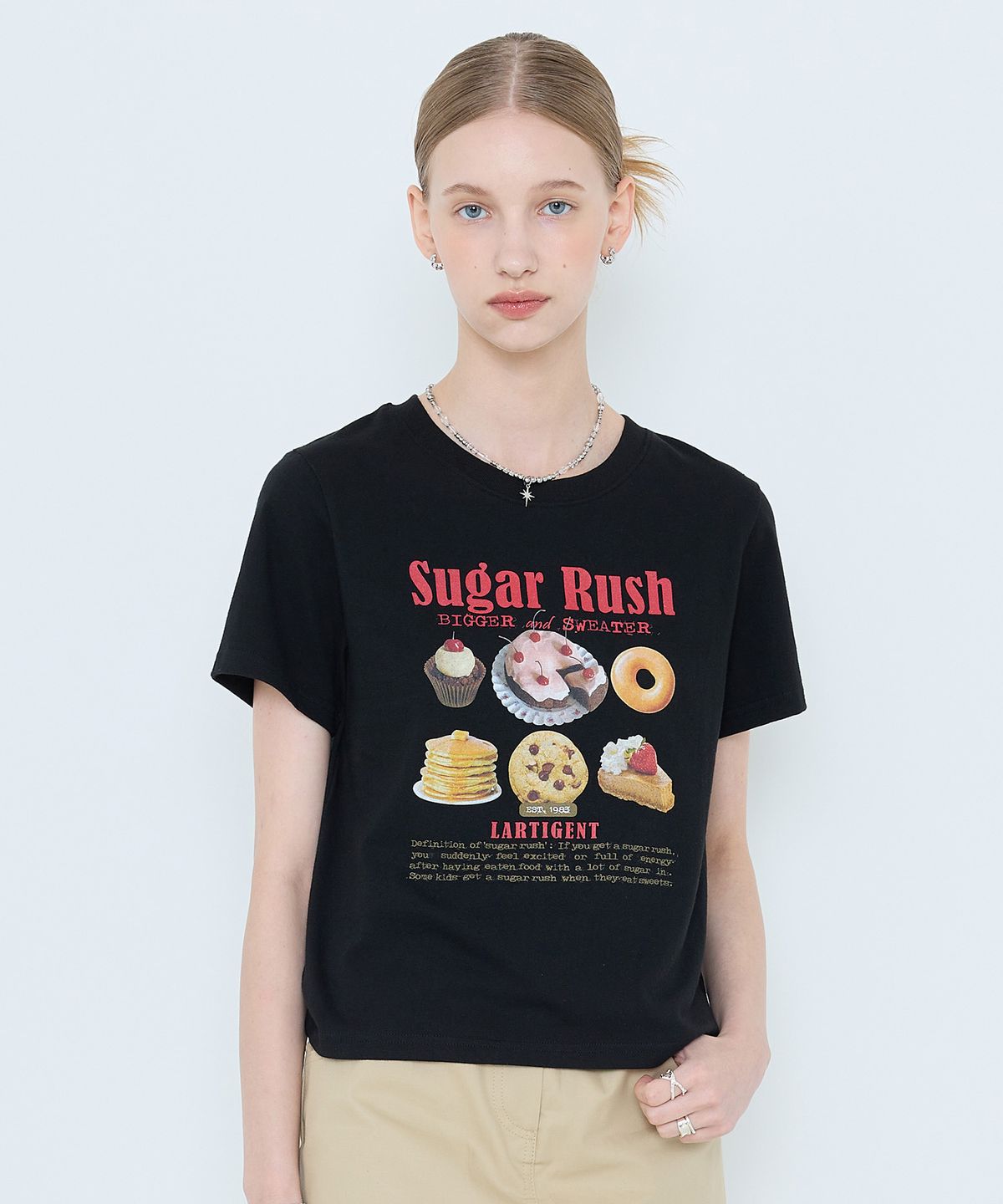 라티젠(LARTIGENT) L4 SUGAR RUSH T-SHIRT(BLACK)