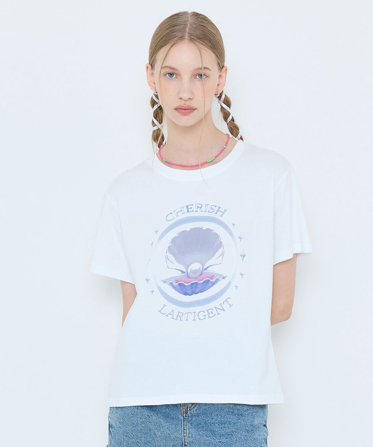 라티젠(LARTIGENT) L4 SELLFISH T-SHIRT(WHITE)