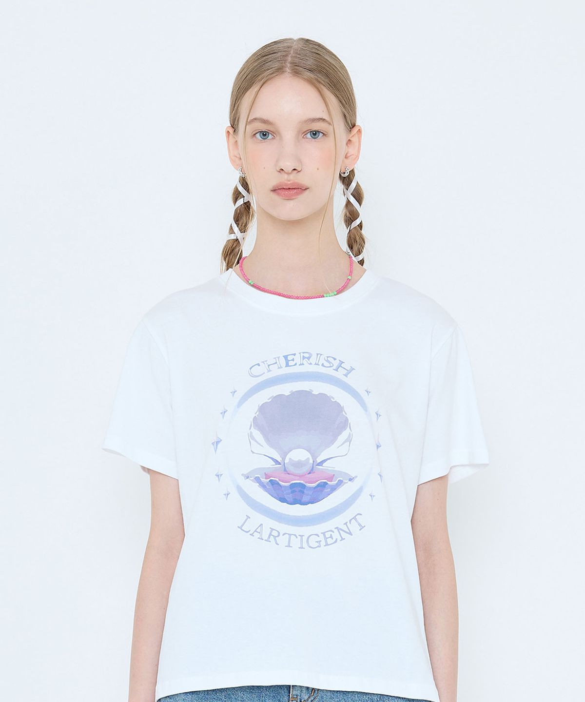 라티젠(LARTIGENT) L4 SELLFISH T-SHIRT(WHITE)