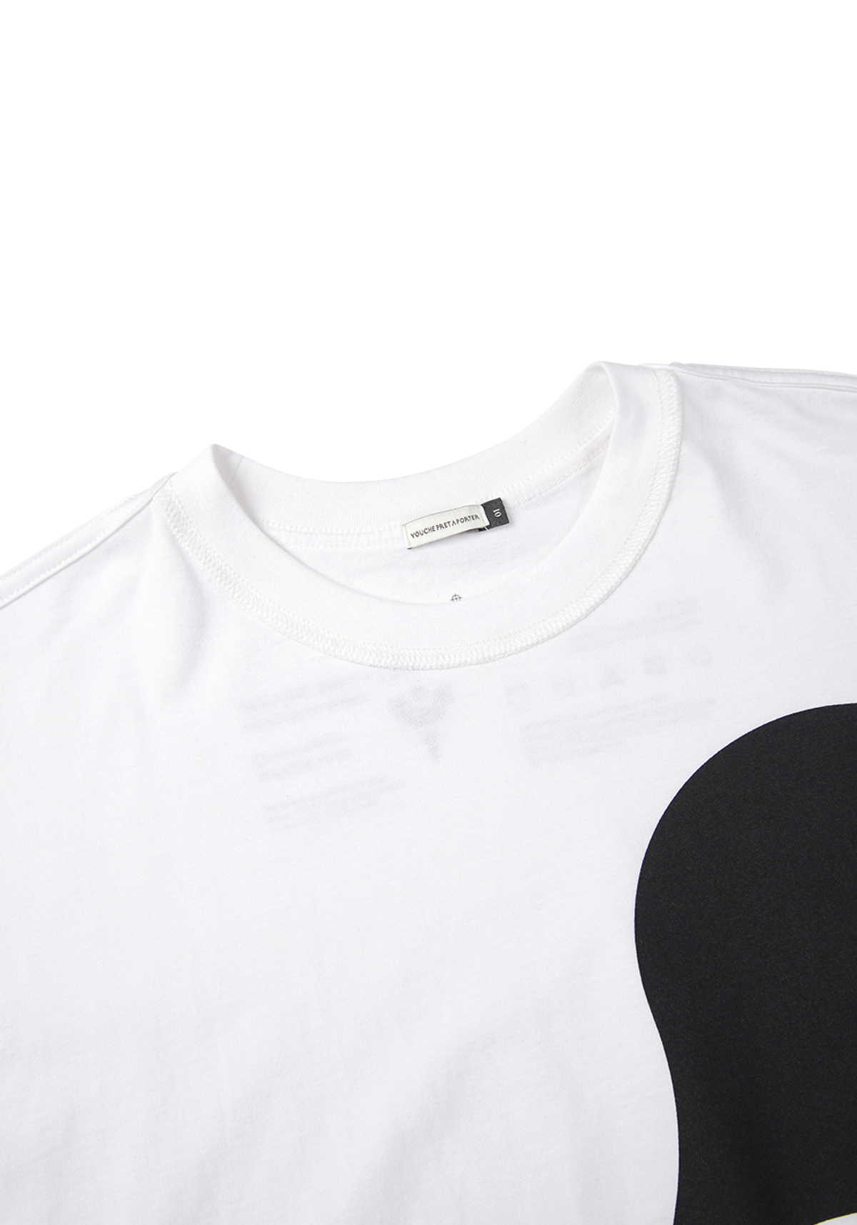유체 프레타 포르테(YOUCHE PRET A PORTER) FL SHORT SLEEVE TEE - White
