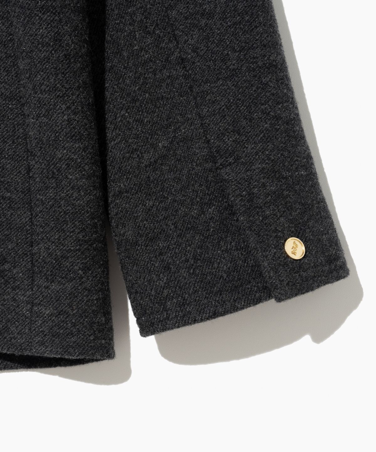 튜드먼트(TTUDEMENT) WOOL TWEED HALF JACKET CHARCOAL