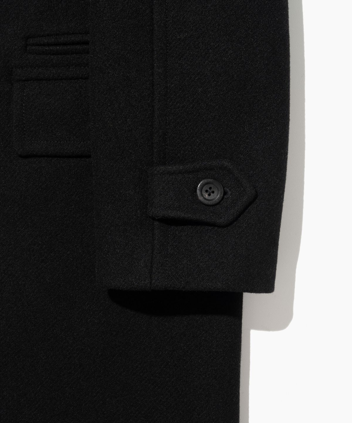 튜드먼트(TTUDEMENT) WOOL CASHMERE SINGLE COAT BLACK