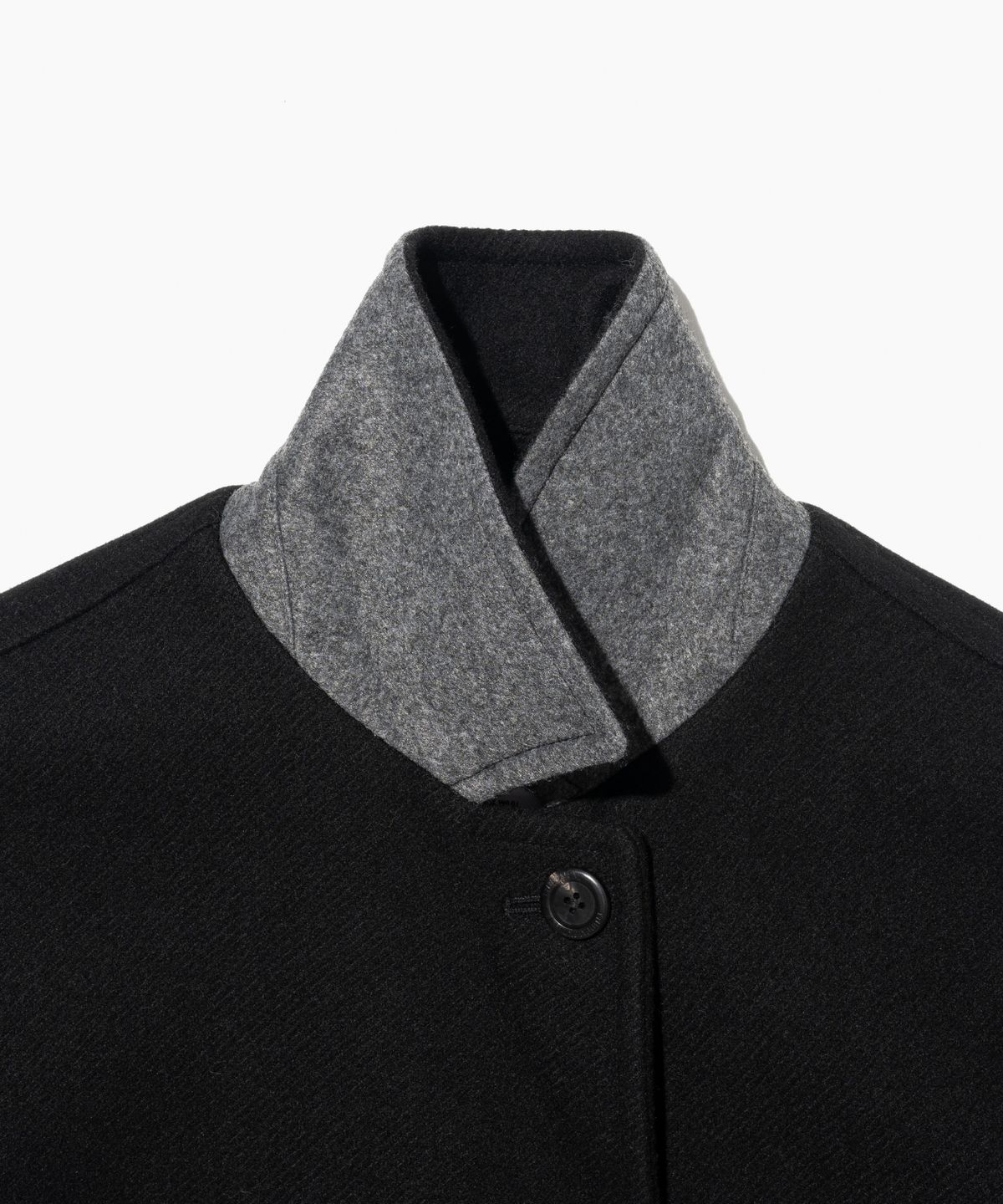튜드먼트(TTUDEMENT) WOOL CASHMERE SINGLE COAT BLACK