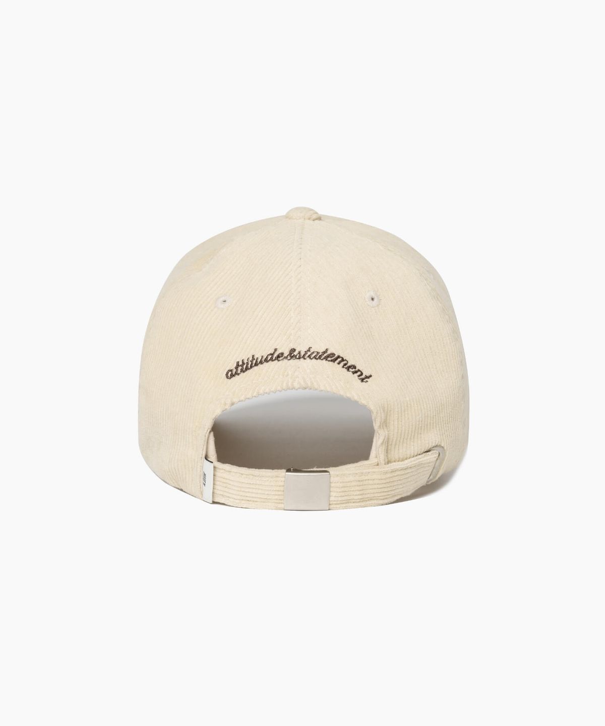 튜드먼트(TTUDEMENT) CORDUROY LOGO BALLCAP CREAM