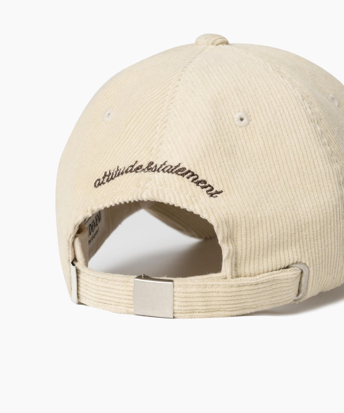 튜드먼트(TTUDEMENT) CORDUROY LOGO BALLCAP CREAM