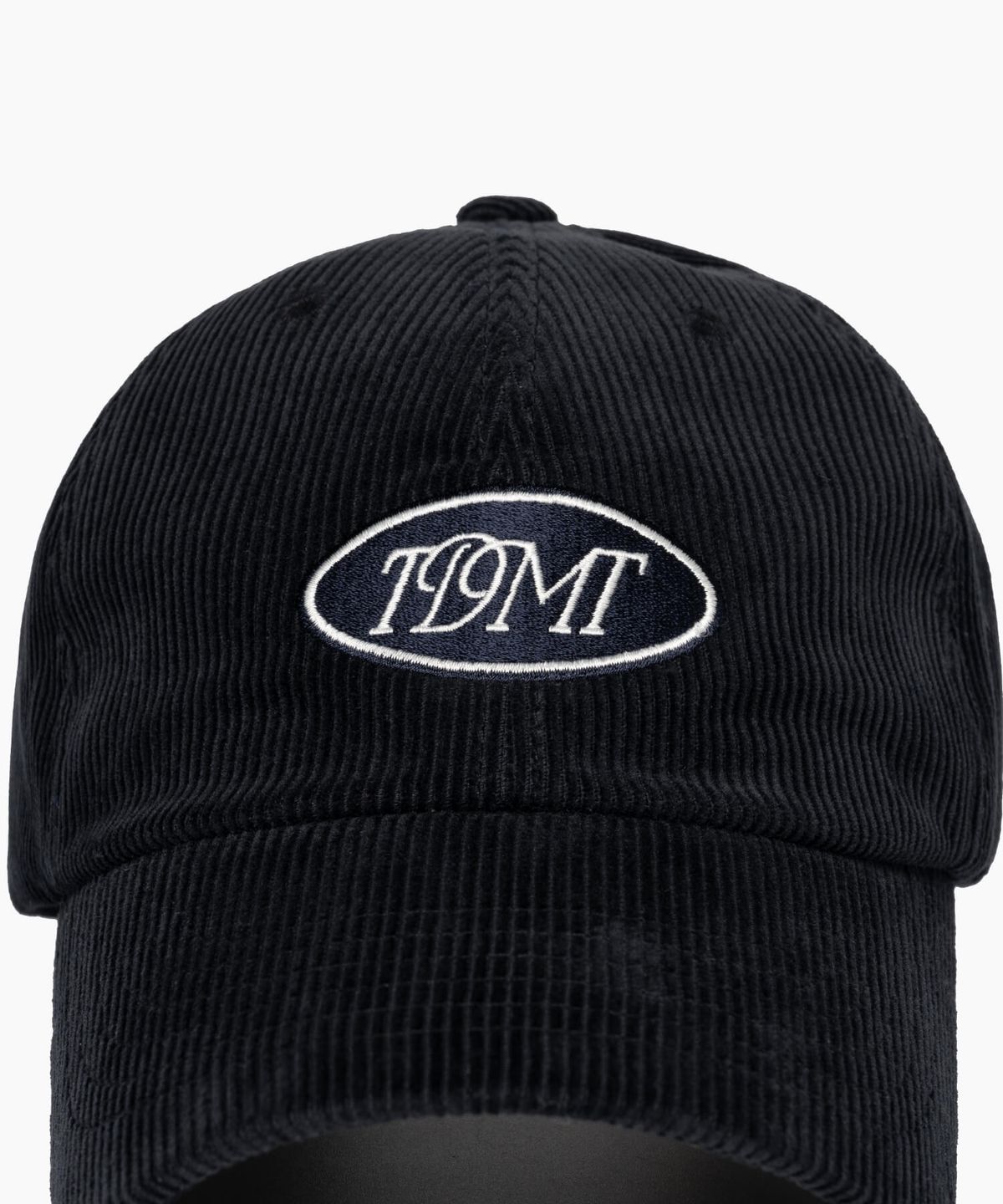 튜드먼트(TTUDEMENT) CORDUROY LOGO BALLCAP NAVY