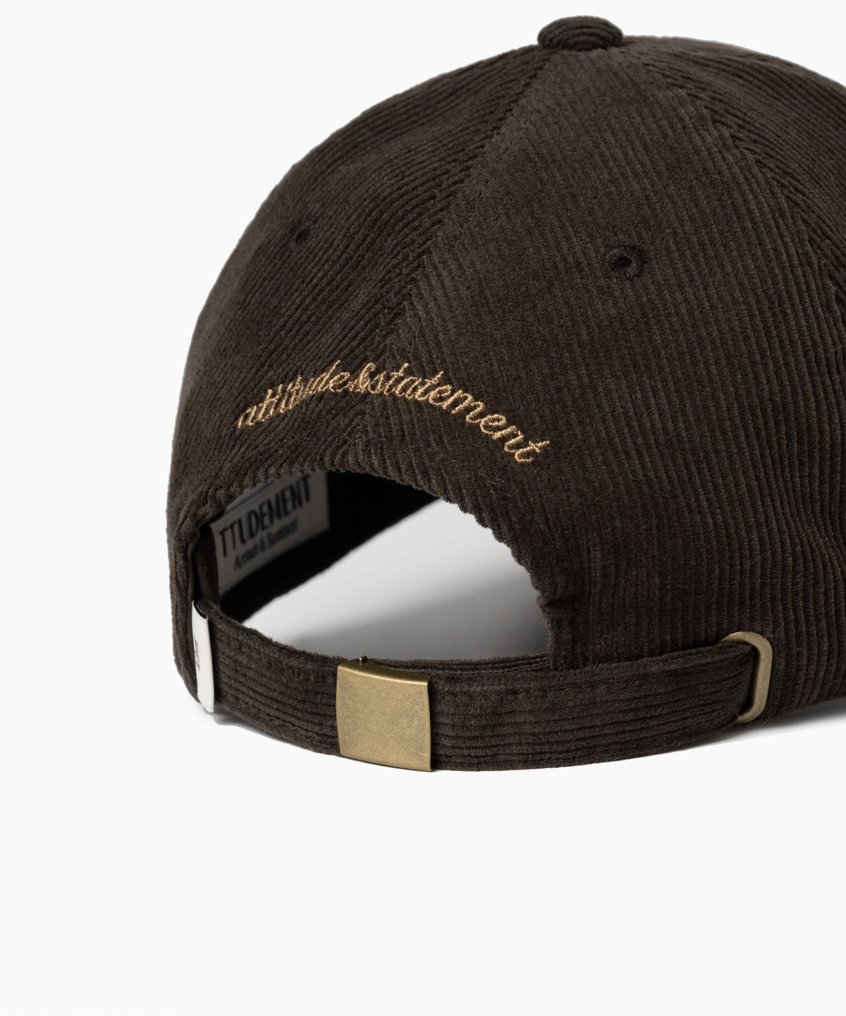 튜드먼트(TTUDEMENT) CORDUROY LOGO BALLCAP BROWN