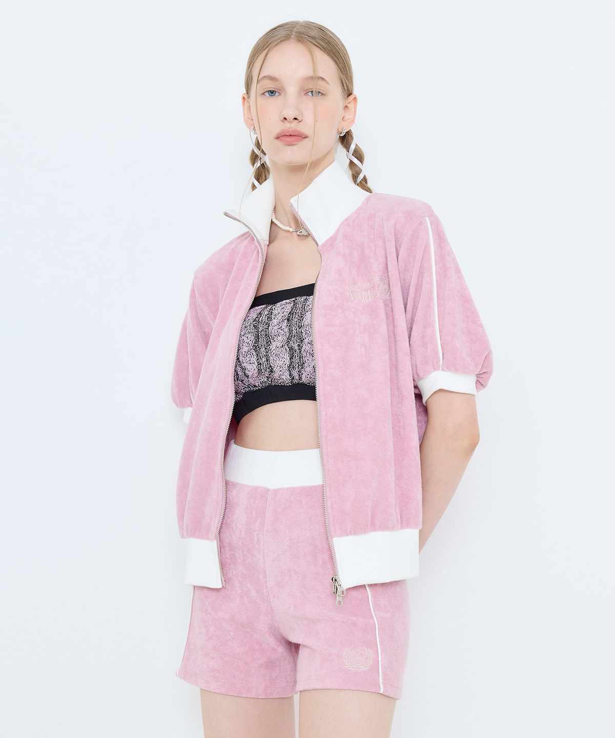 라티젠(LARTIGENT) L4 TERRY SHORTS(PINK)