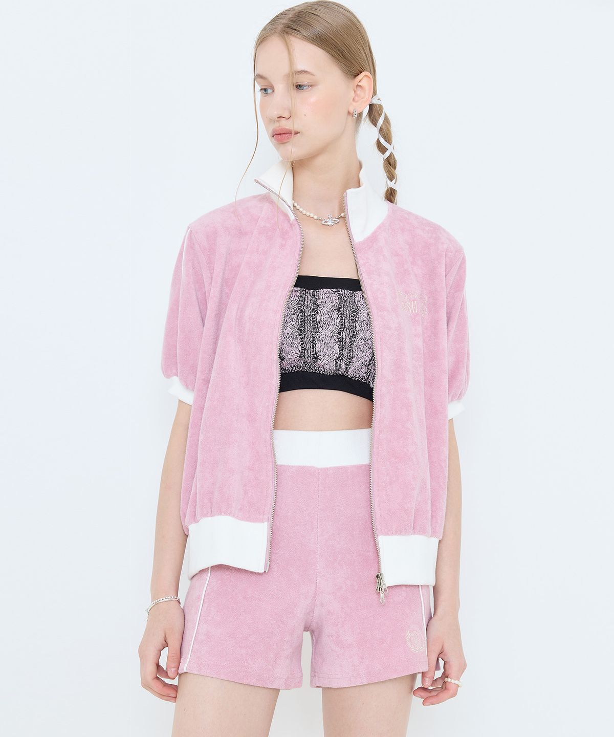 라티젠(LARTIGENT) L4 TERRY SHORTS(PINK)