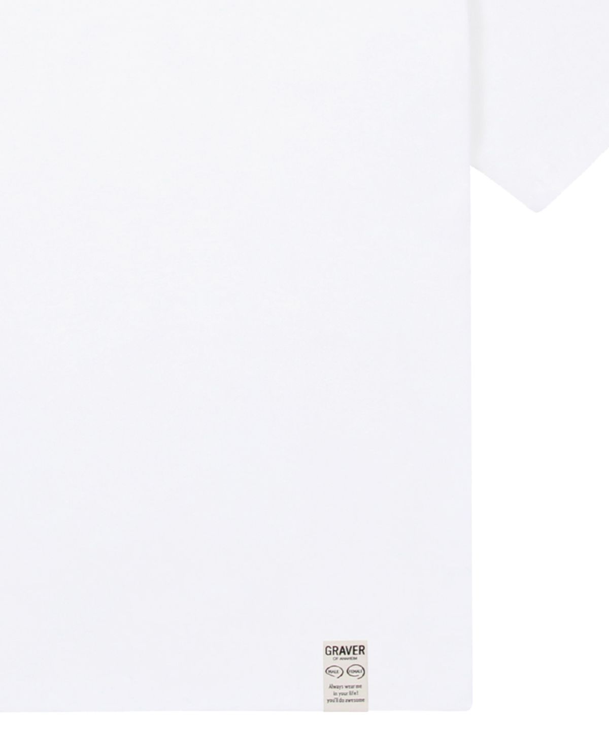 그레이버(GRAVER) [UNISEX]스몰 스트로베리 로고 반팔티_화이트
