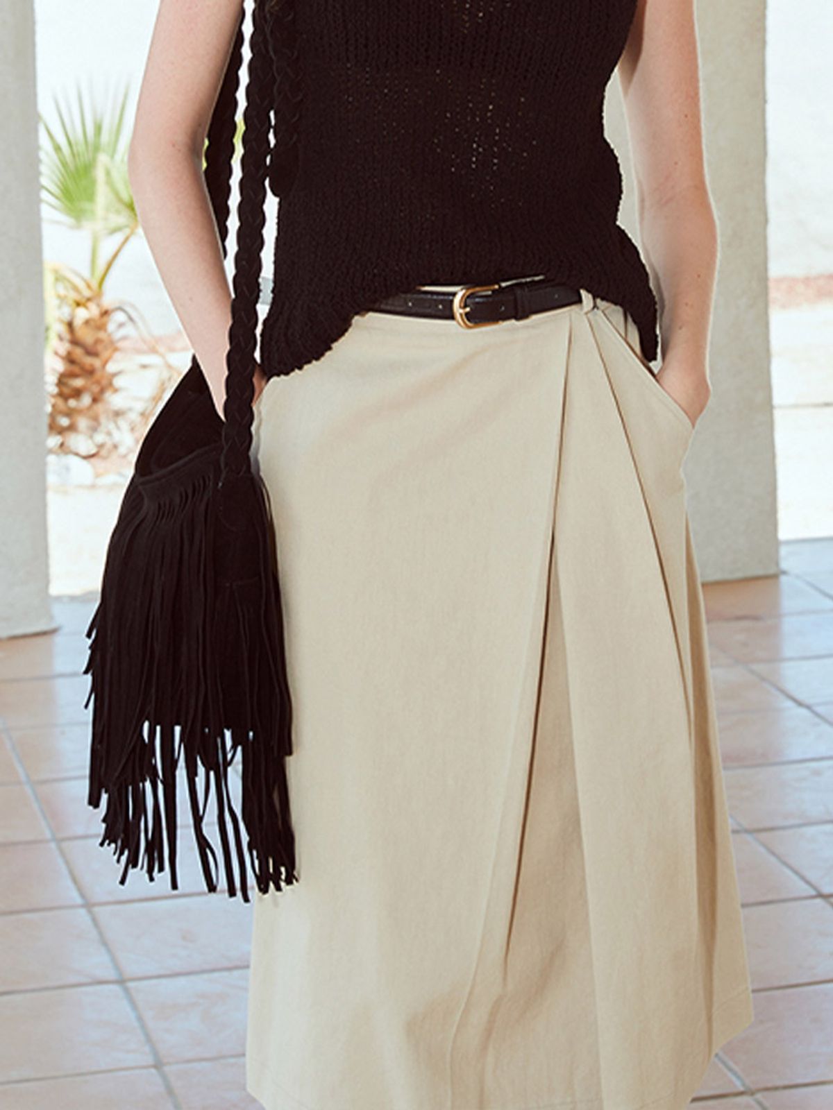위메농(OUI MAIS NON) Magnolia cotton skirts