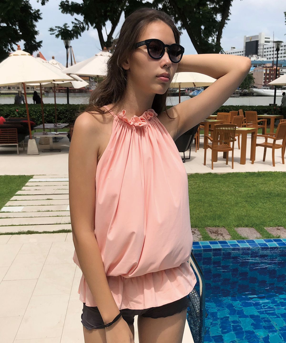 블란다(VLANDA) ROMANTIC HOLIDAY & HIGH SHORT SET [싱의&반바지 세트]