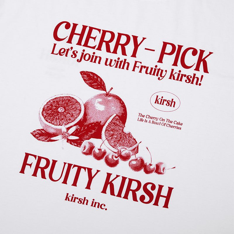 ★KIRSH★ Wording graphic t-shirt white MUSINSA | KIRSH Fruity Kirsch Graphic T-Shirt [White]