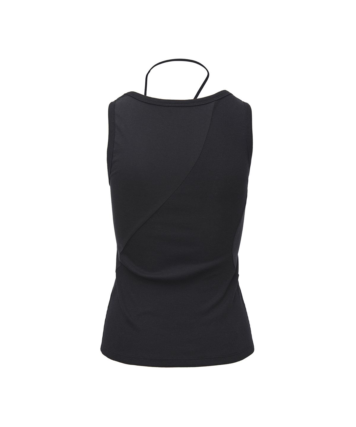 드레(DRAE) SCOOP-NECK JERSEY TANK TOP_BLACK