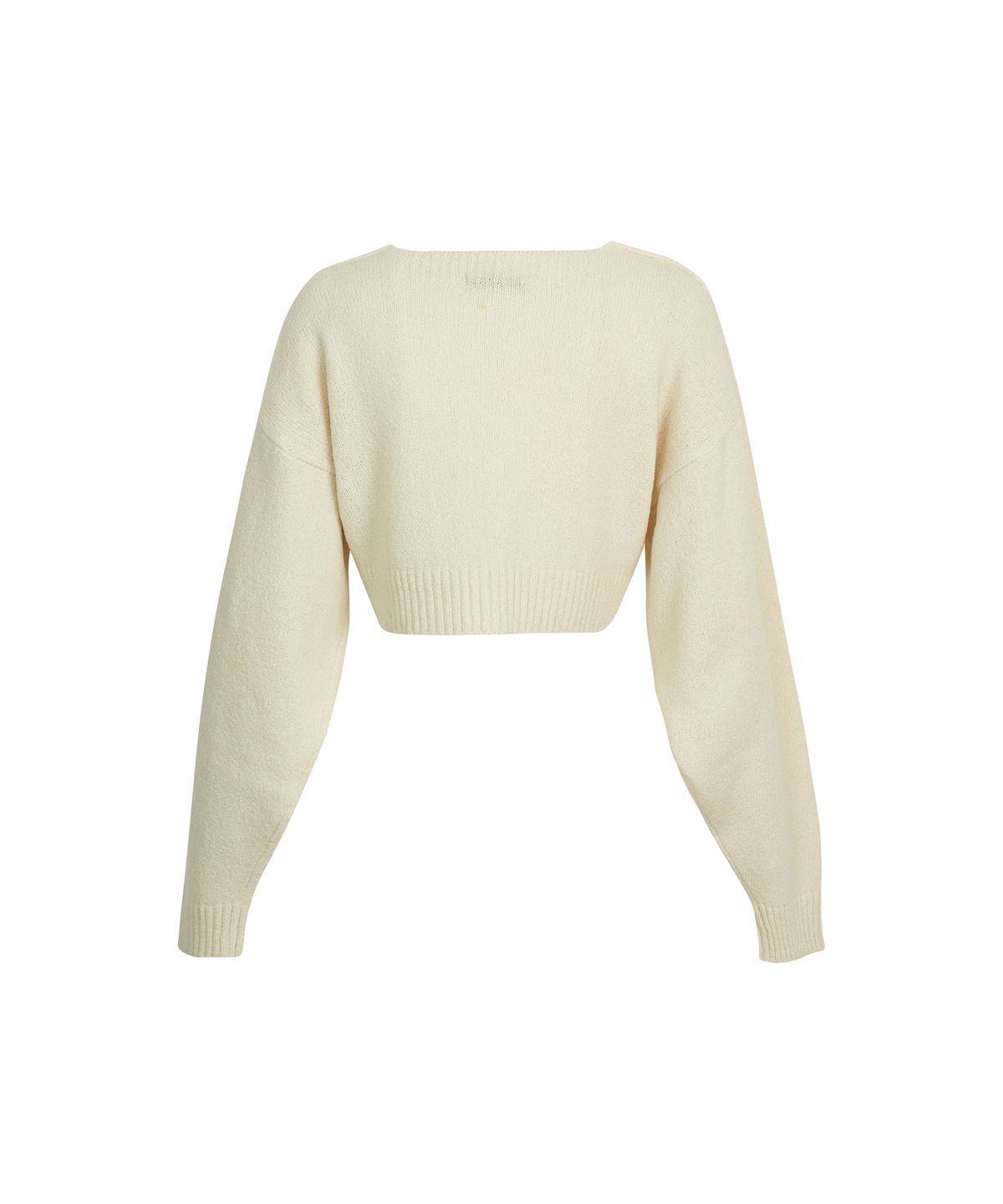 드레(DRAE) LOOP CROPPED CARDIGAN_IVORY