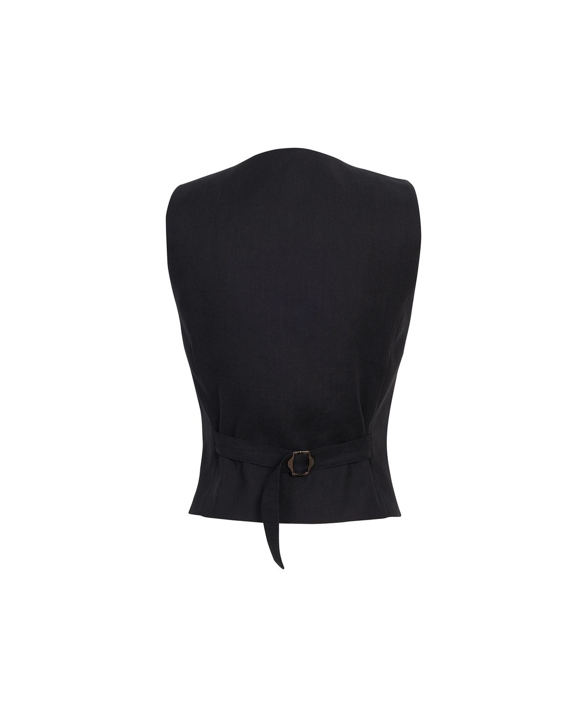 드레(DRAE) LINEN-BLEND WAISTCOAT_BLACK