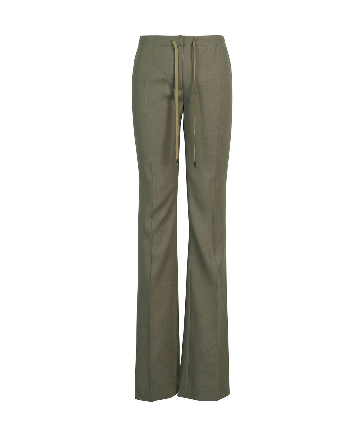 드레(DRAE) LINEN-BLEND SKINNY LEG PANTS_KHAKI