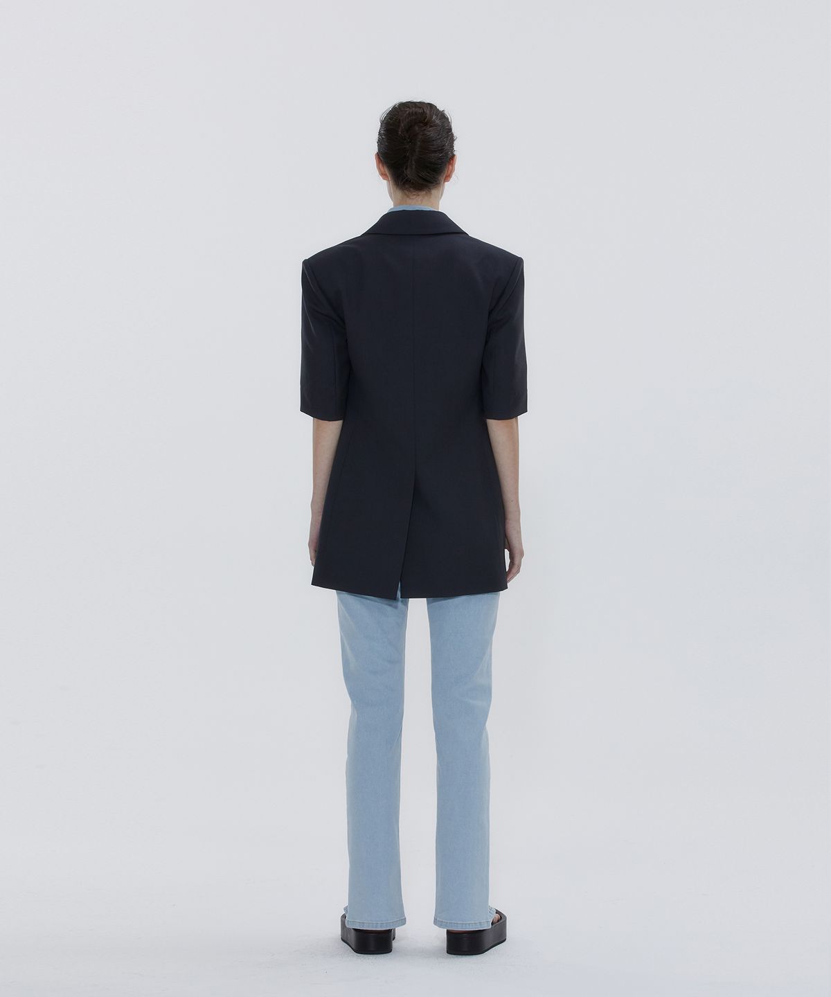 드레(DRAE) SINGLE BREASTED SUMMER WOOL SUIT JACKET_GRAY