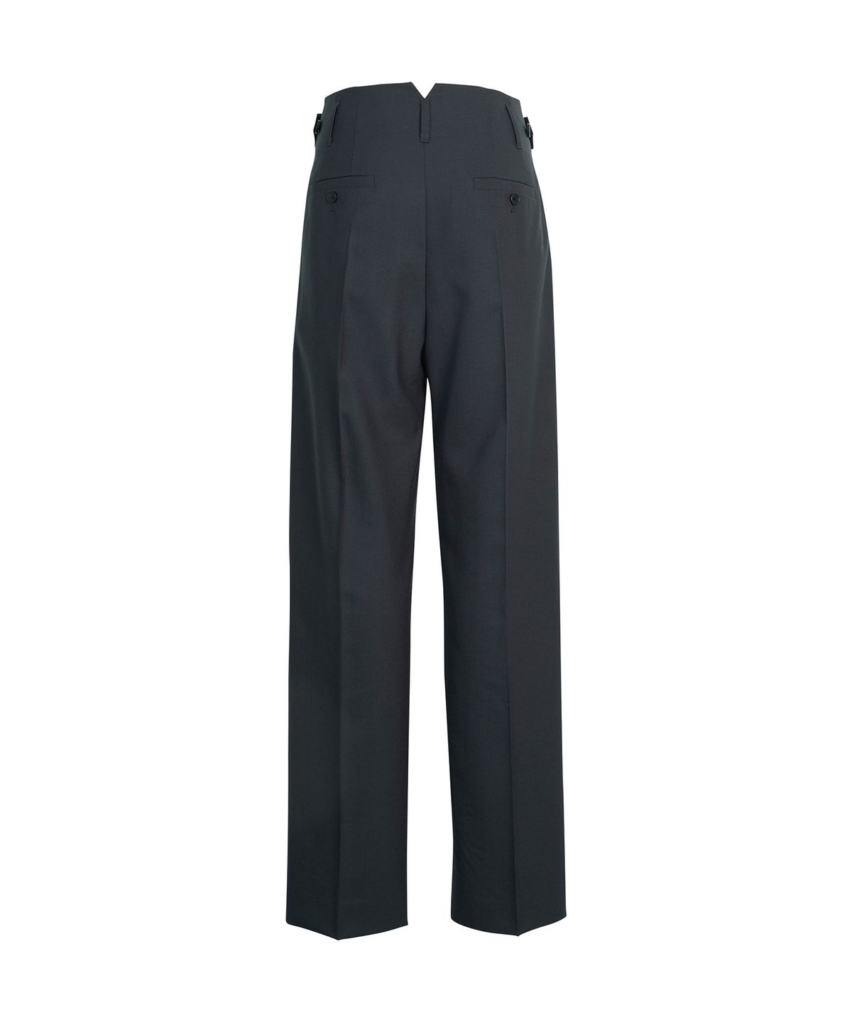 드레(DRAE) PLEATED SUMMER WOOL WIDE PANTS_GRAY