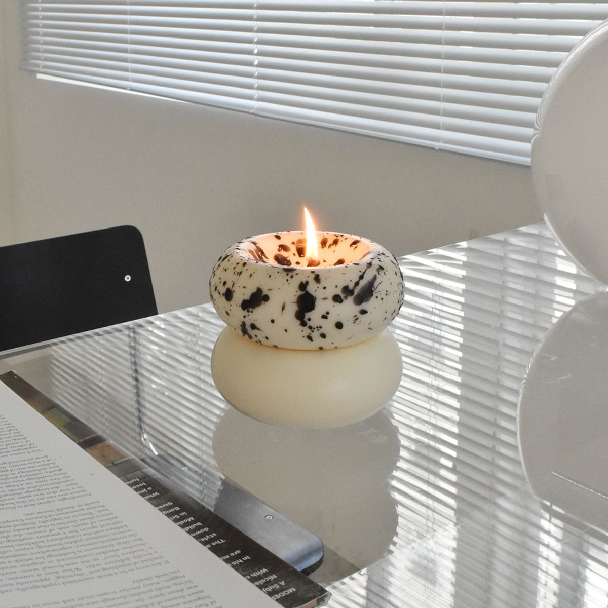허니플라밍고(HONEY FLAMINGO) Press candle - black