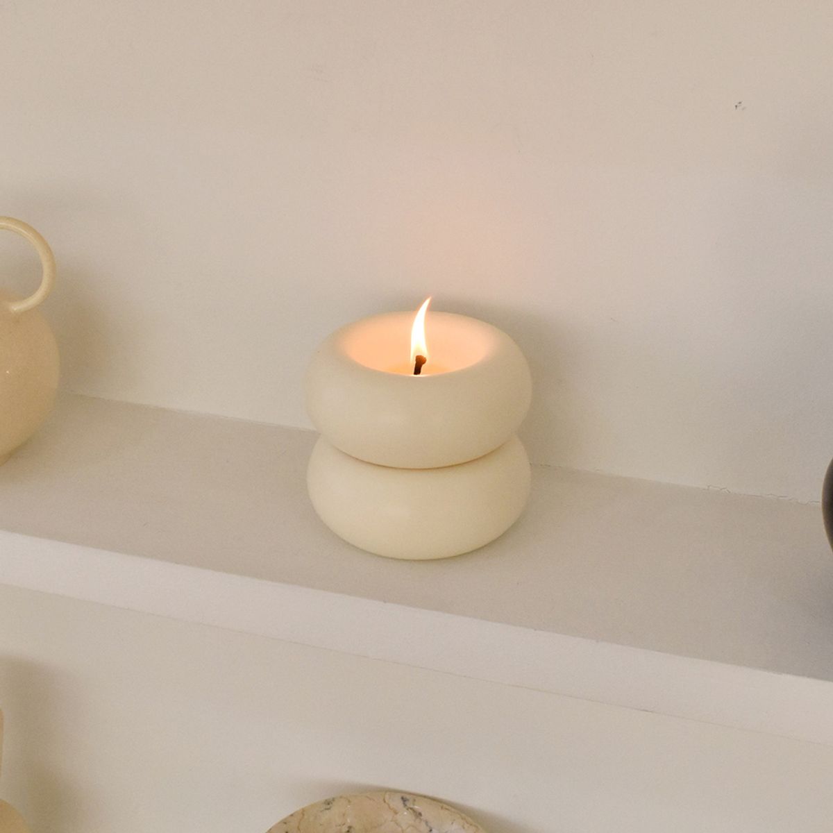 허니플라밍고(HONEY FLAMINGO) Press candle - ivory