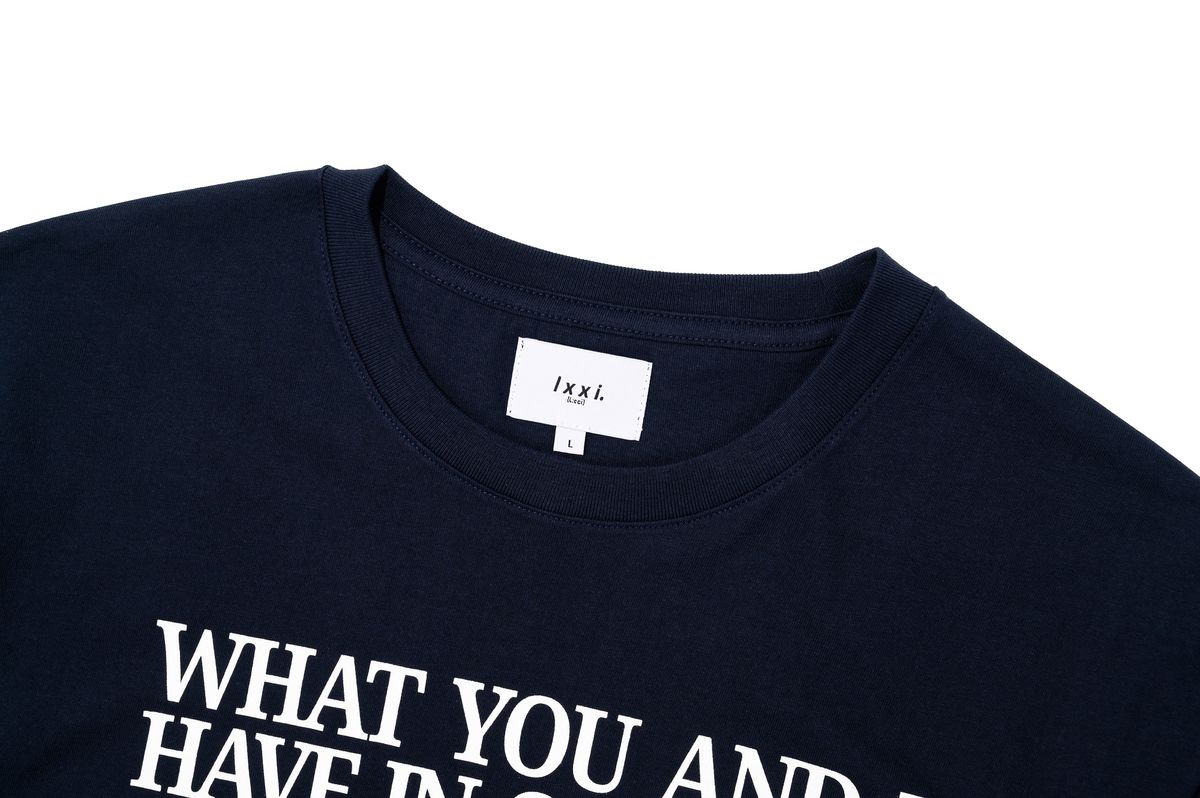 르씨(LXXI) UNDER BAR T-SHIRT [NAVY]