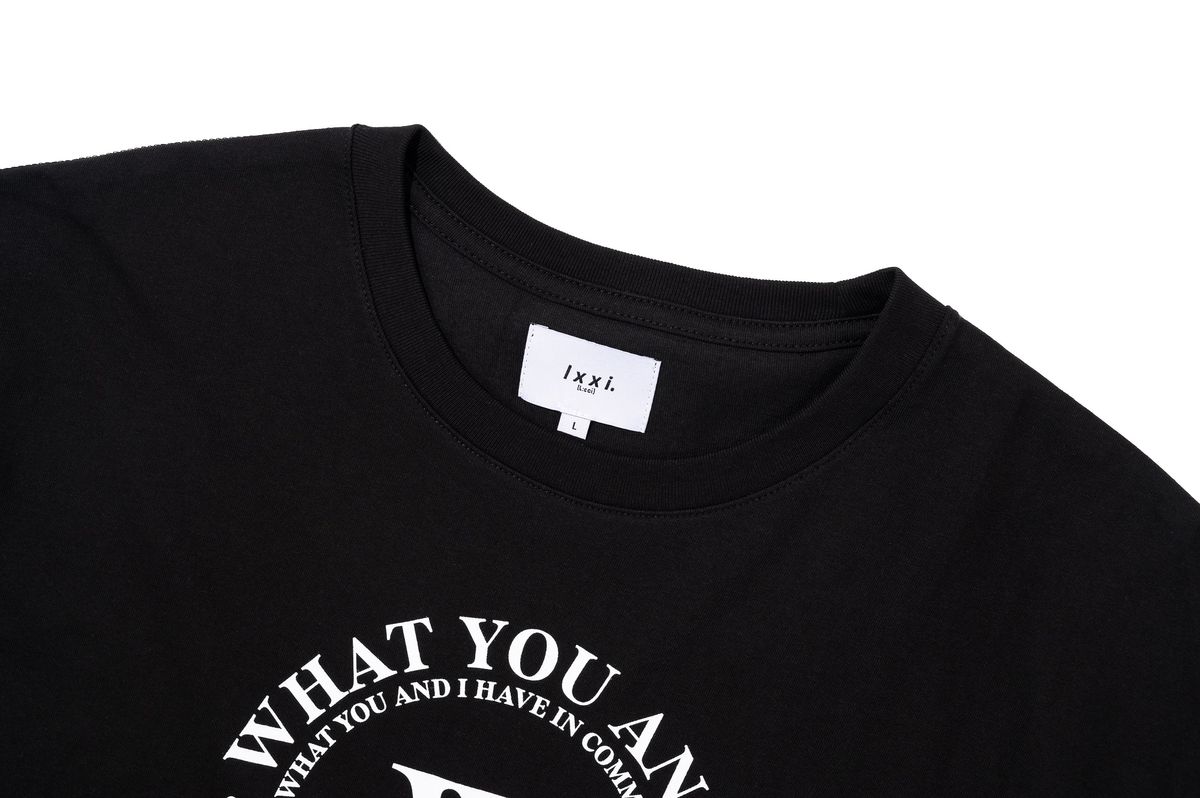 르씨(LXXI) CIRCLE LOGO T-SHIRT [BLACK]