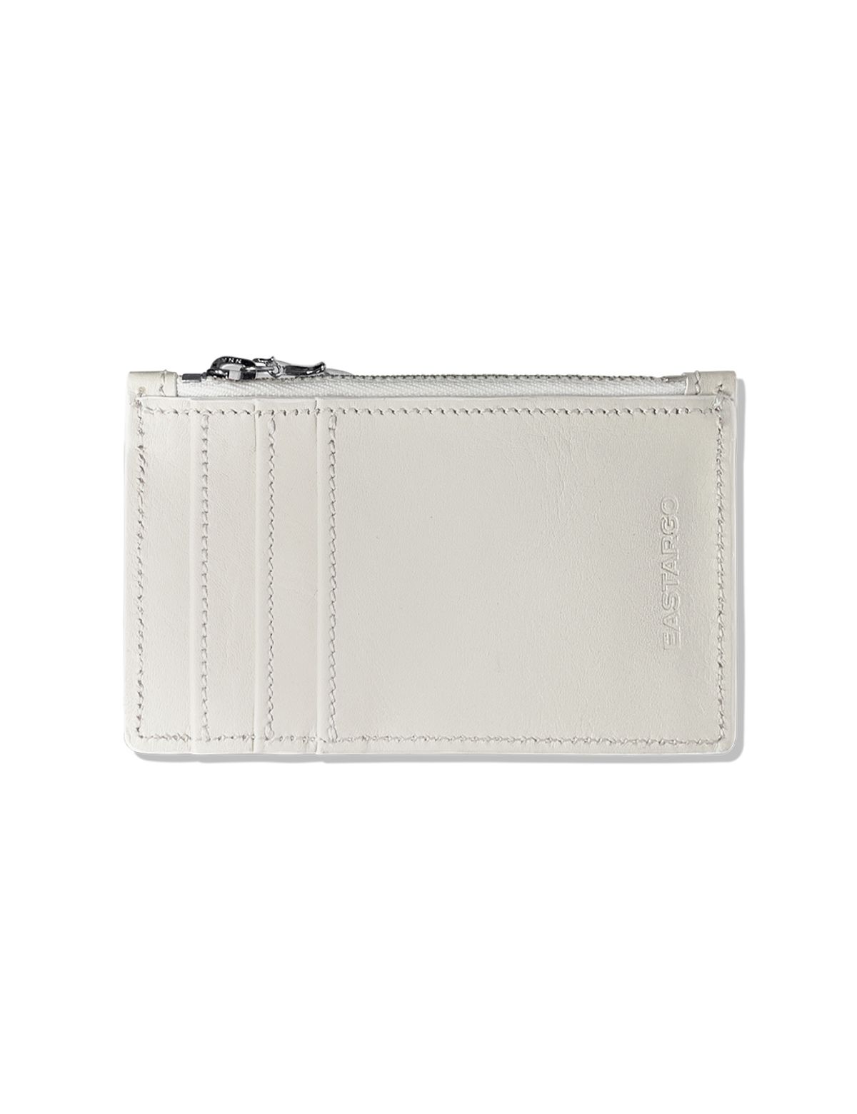 이스트아르고(EASTARGO) DOUBLE STING ZIPPER WALLET IVORY WHITE