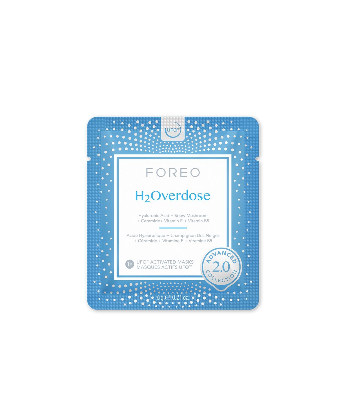 포레오(FOREO) [쇼핑백 증정] H2오버도즈 UFO 2 전용 마스크팩 (6매) 2.0