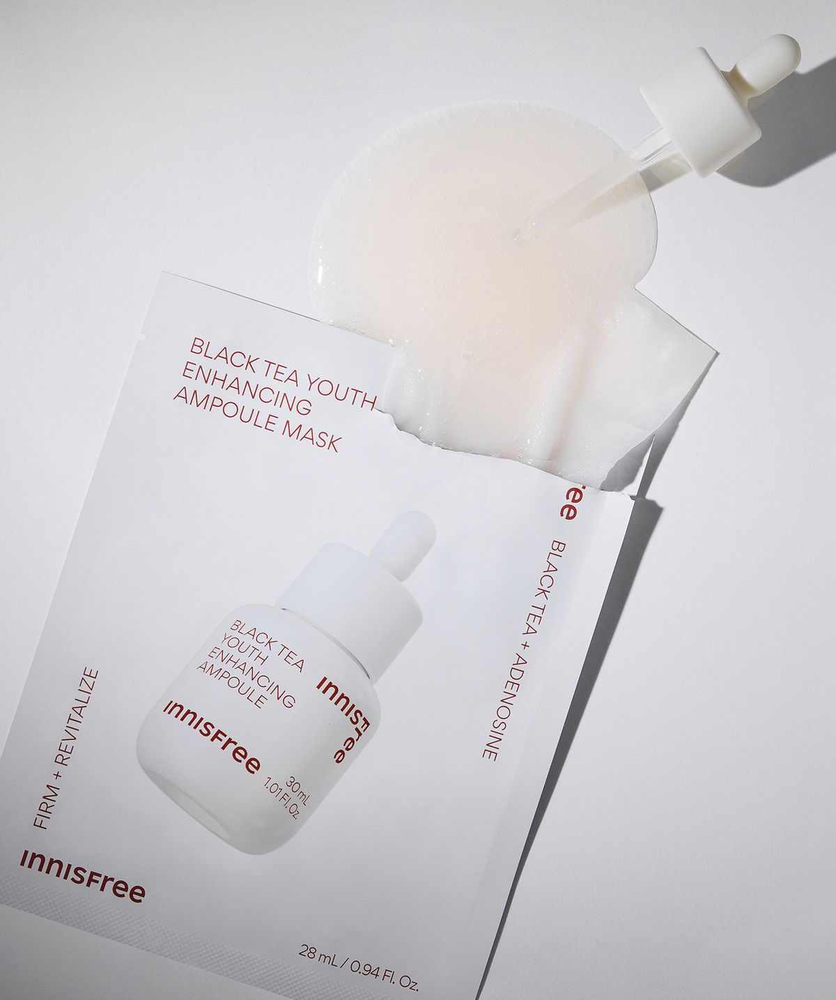 이니스프리(INNISFREE) 블랙티 유스 인핸싱 앰플 마스크 28mL