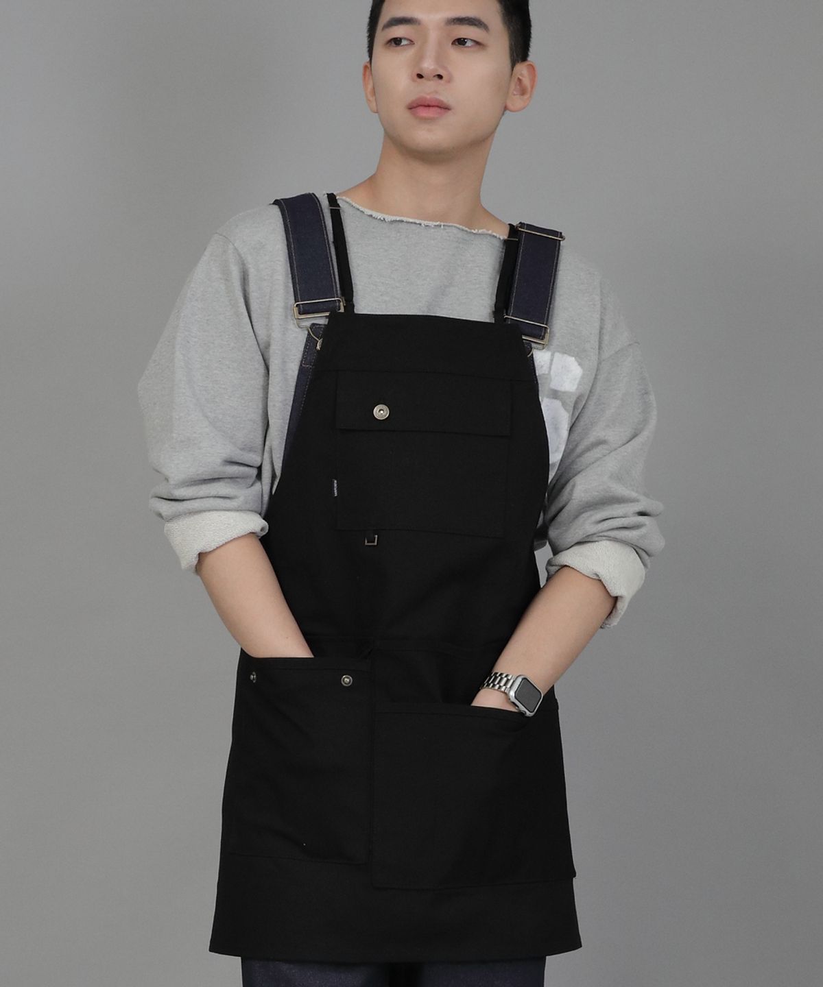 세인트크루(SAINTCREW) 굿워크 엑스퍼트 에이프런 GWE-1308 블랙