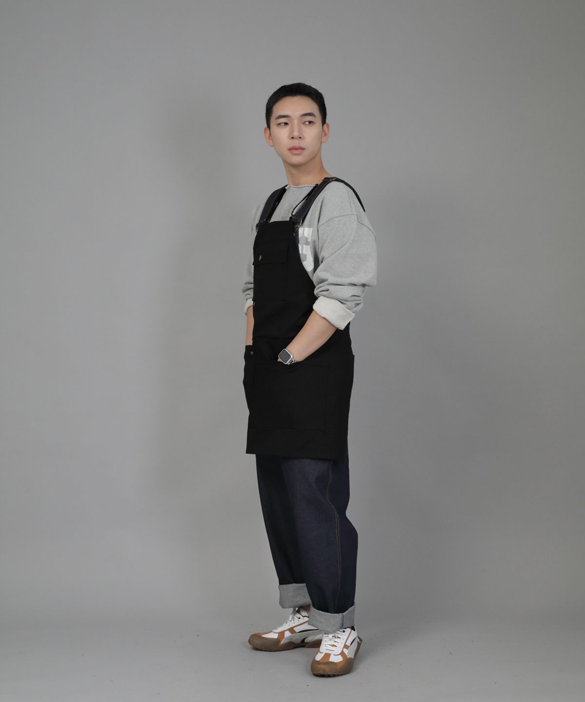 세인트크루(SAINTCREW) 굿워크 엑스퍼트 에이프런 GWE-1308 블랙