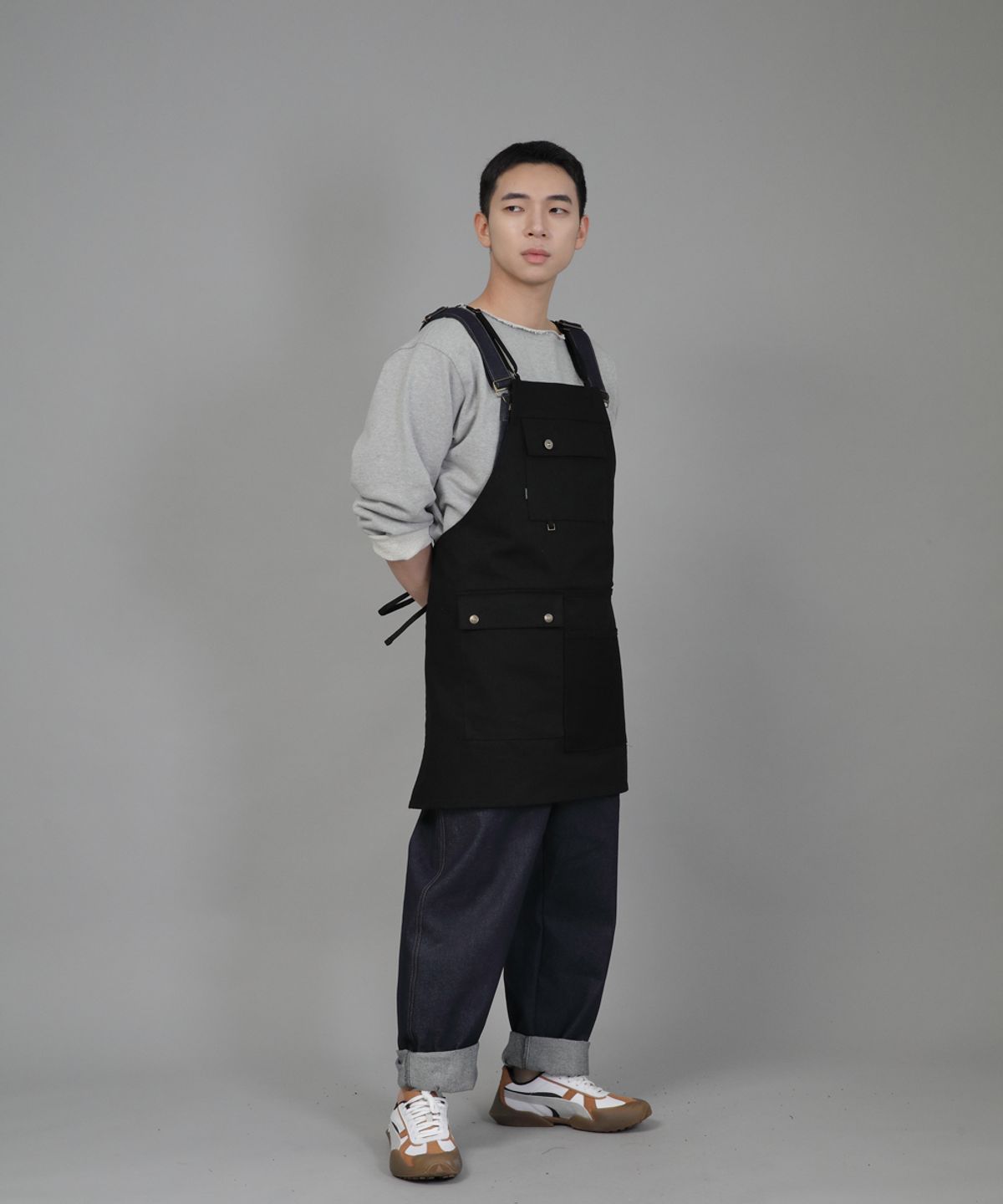세인트크루(SAINTCREW) 굿워크 엑스퍼트 에이프런 GWE-1308 블랙