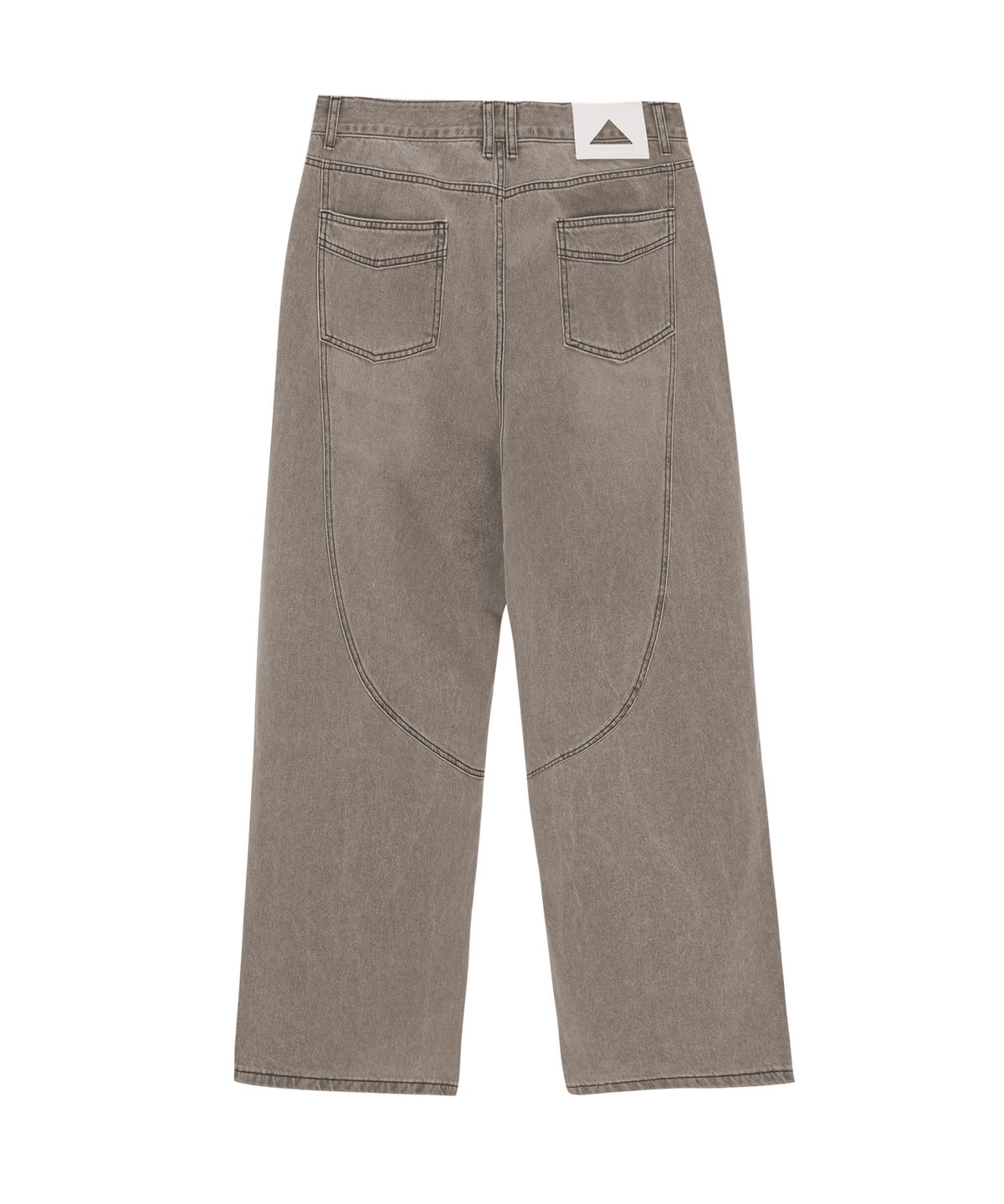언지미크(UNGIMMICK) BRUSHED TUCK WIDE DENIM PANTS (ASH BROWN)