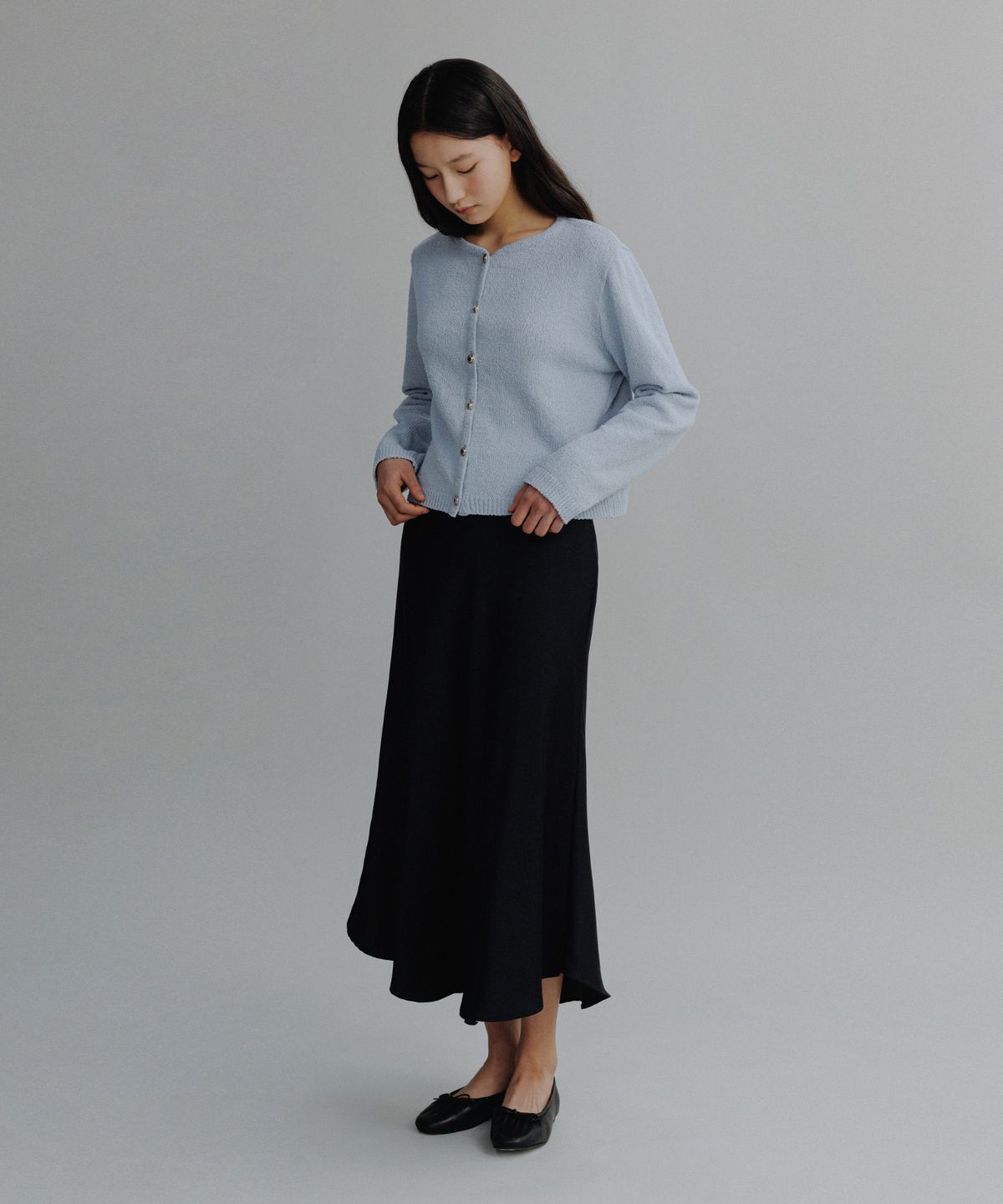 망고매니플리즈(MANGO MANY PLEASE) SHELL SATIN SKIRT (2colors)