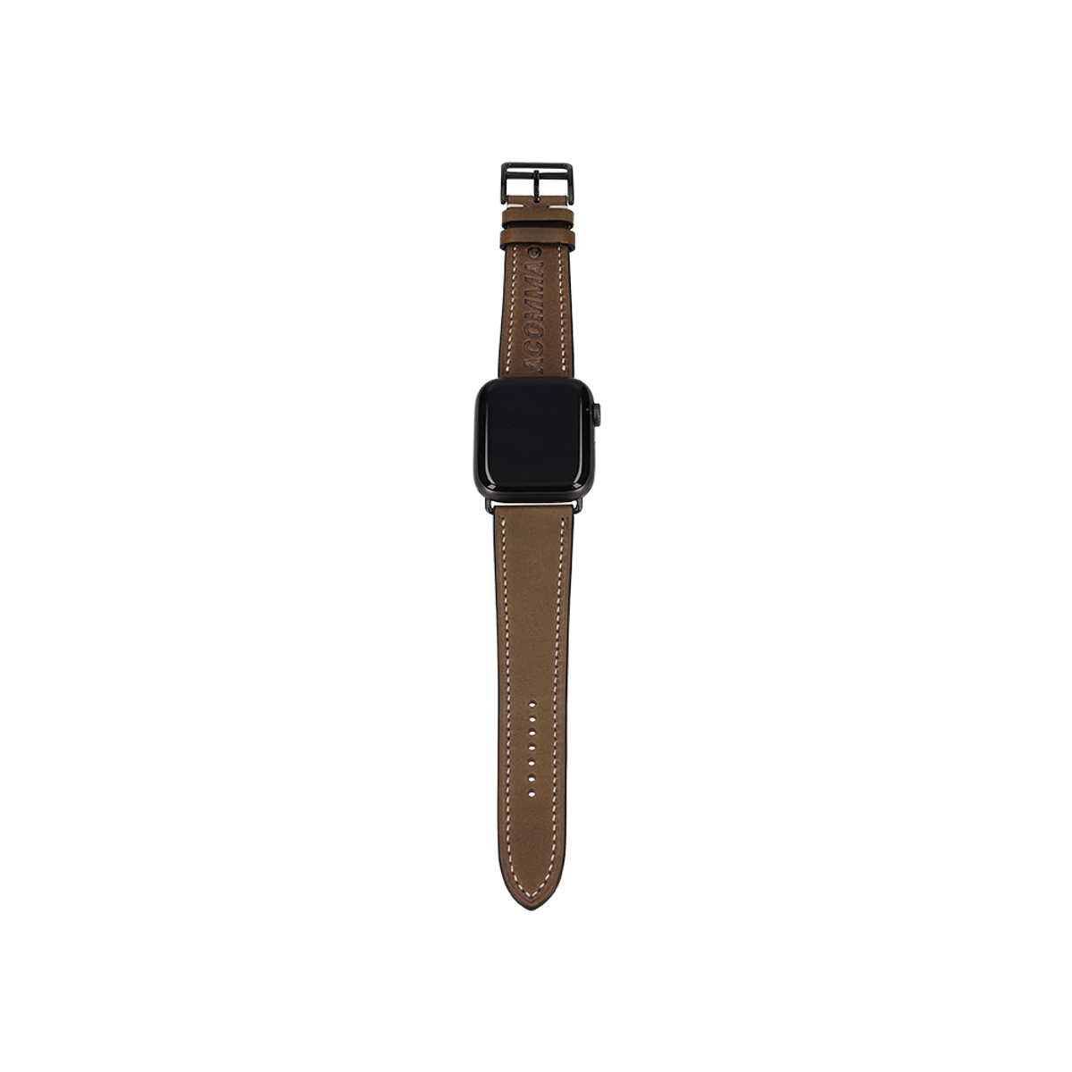 어퍼스트로피 콤마(APOSTROPHE COMMA) 레더 워크 애플워치 스트랩 프리미엄 가죽 밴드_레드브라운